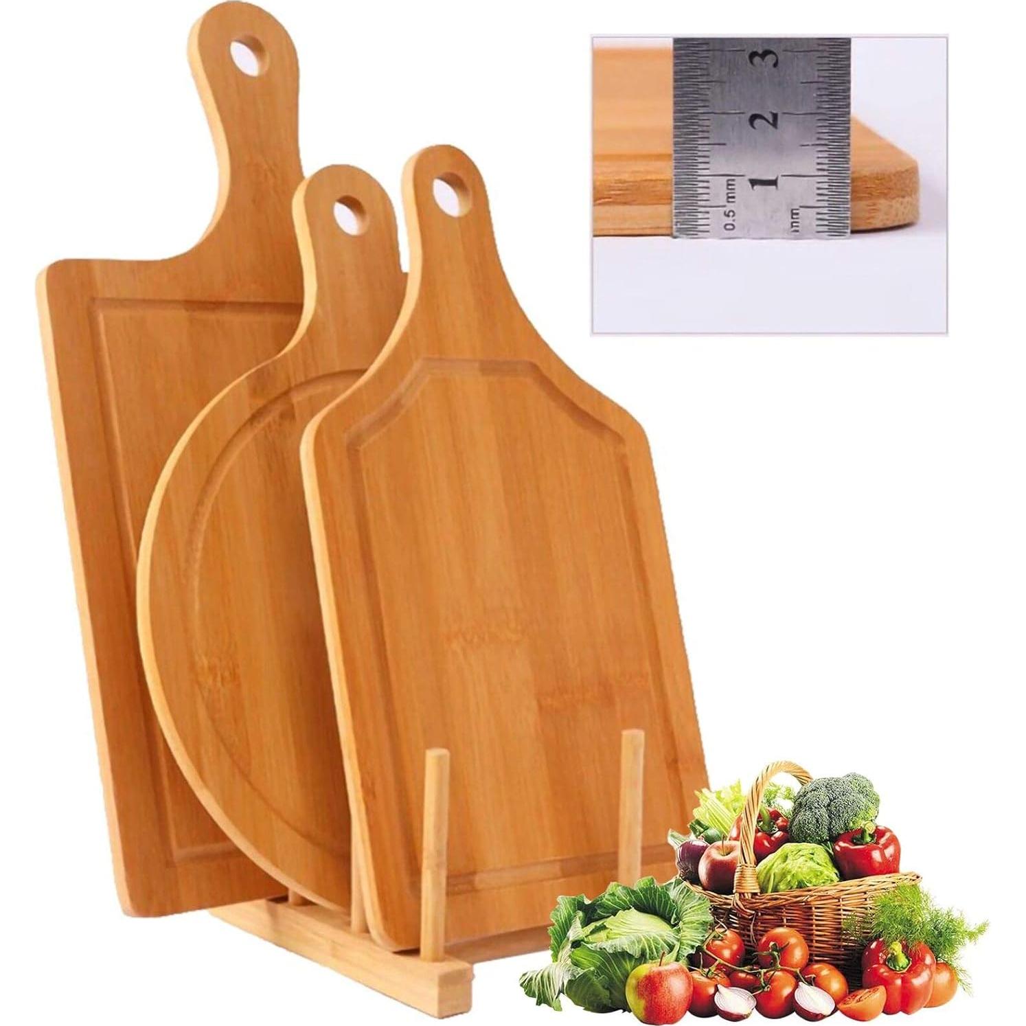 Juego de Tablas de Cortar de Bambú Orgánico 3PCS - Guojanfon