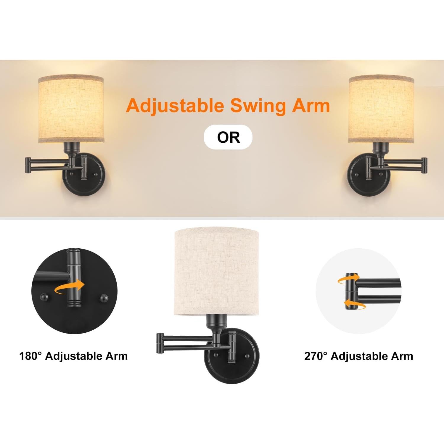 Aplique de pared recargable GOODATE BZ-DC, 15 colores, control remoto