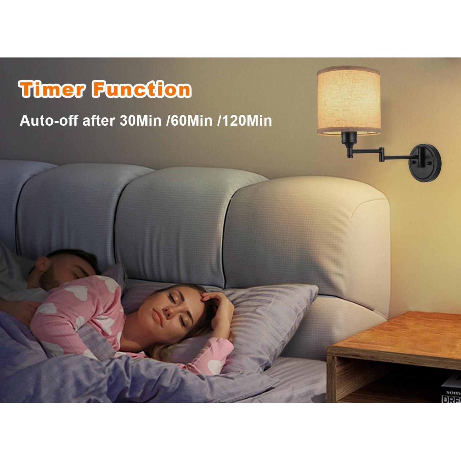 Aplique de pared recargable GOODATE BZ-DC, 15 colores, control remoto