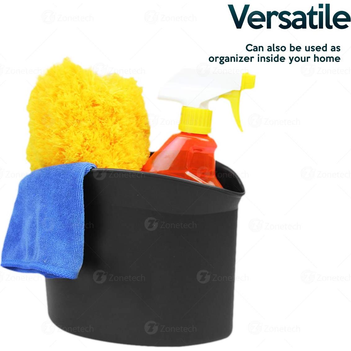 Basurero Colgante Portátil ZONETECH para Automóvil - Negro