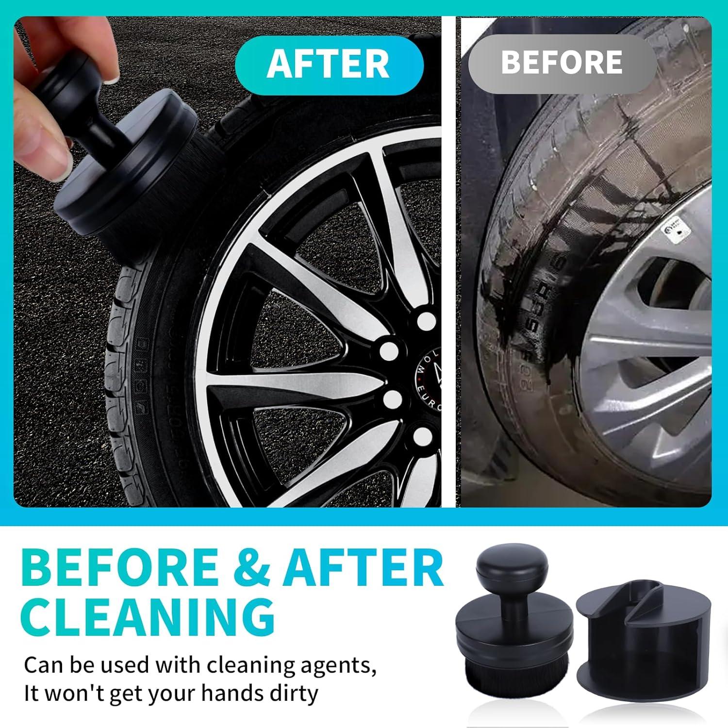 Cepillo Aplicador de Brillo de Neumáticos IPELY - 6.35cm