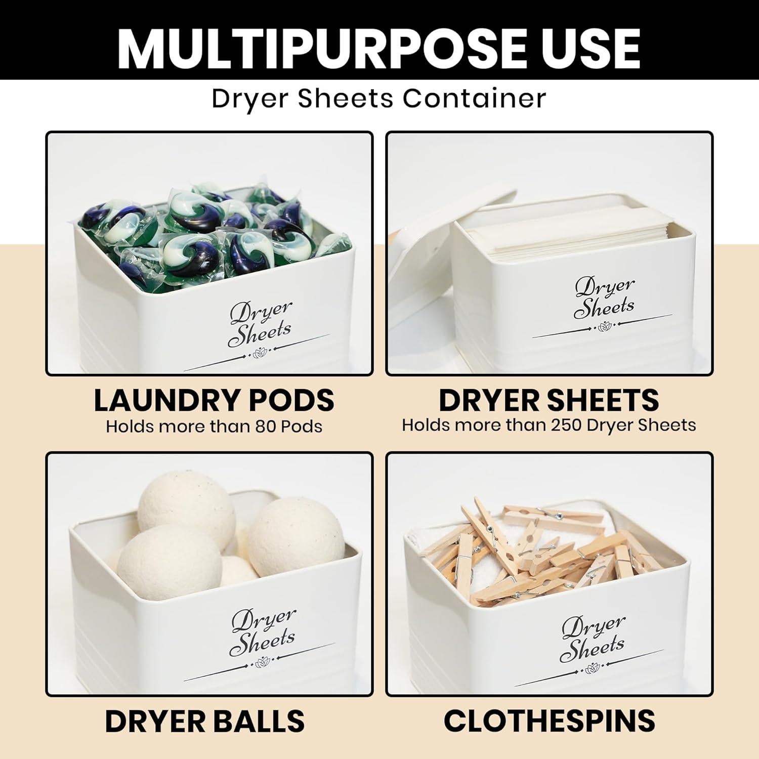 Contenedor de Almacenamiento para Lavandería Cruleen - 4.08 kg