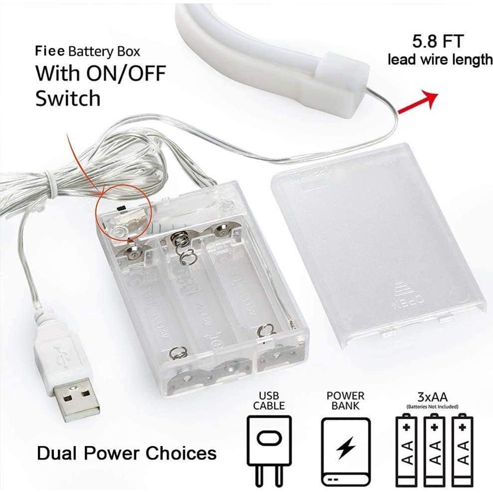 Luz de Neón LED Labio Azul Woohaha 27.5x14 cm Decorativa