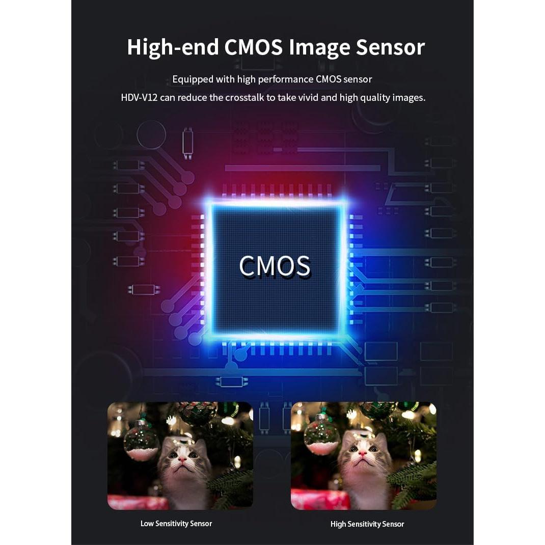 Cámara de Video Full HD 1080P DEGIPO HDV-P12 con Visión Nocturna