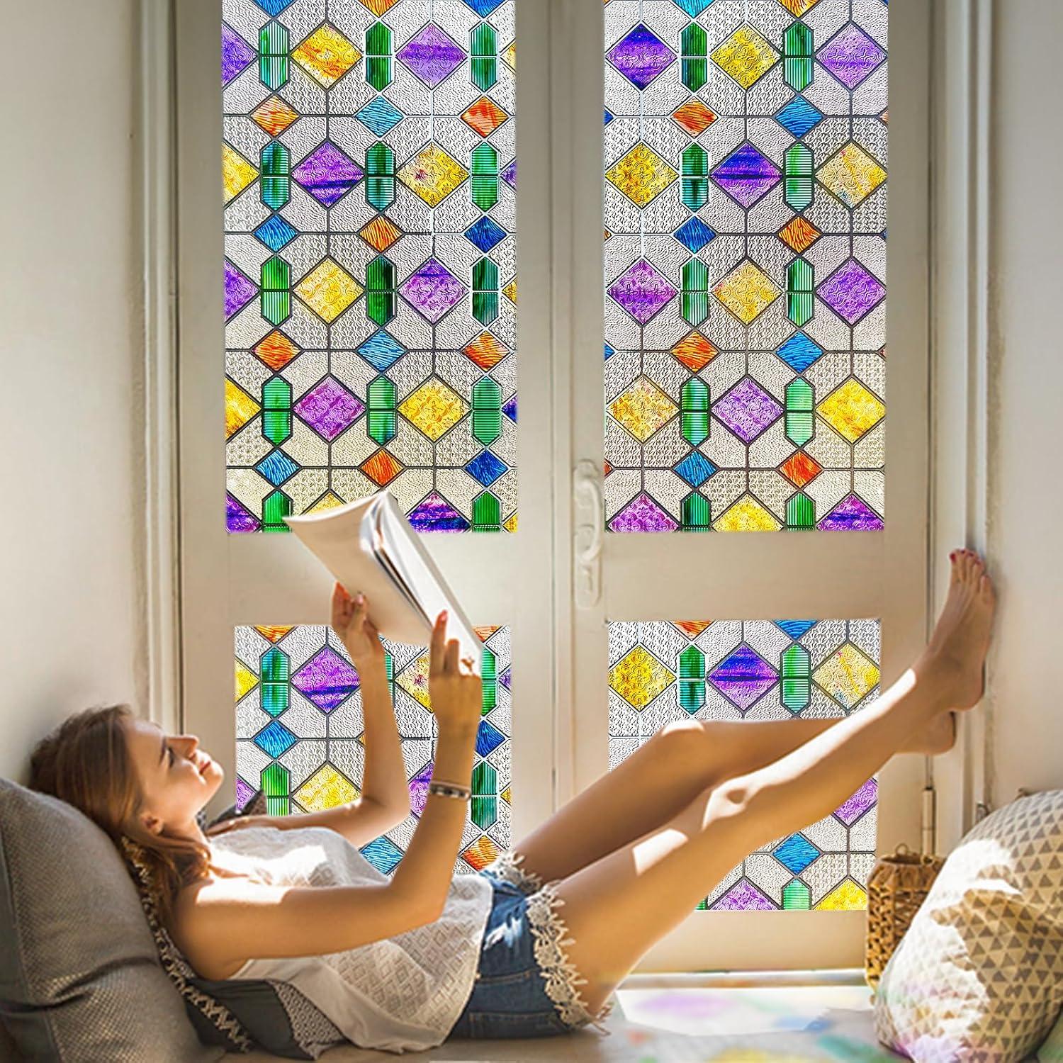 Película de Ventana Windimiley 3D Colorida 42.9x100.6cm