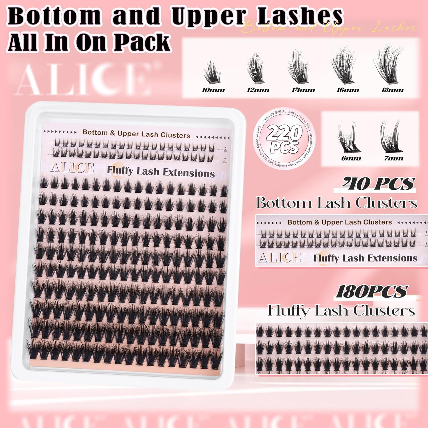 Kit de Extensiones de Pestañas ALICE 6-18mm Volumen Wispy