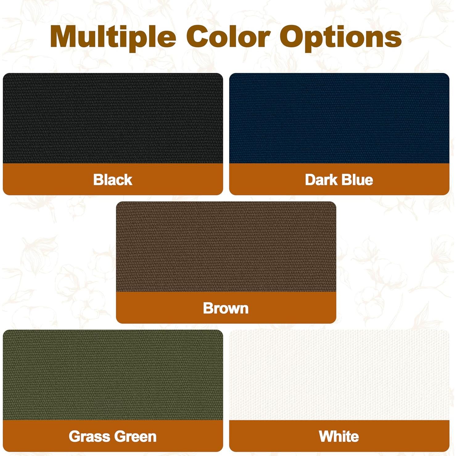 Parche Termoadhesivo KING MOUNTAIN 8 Piezas Lienzo Negro 9.5x12.5cm