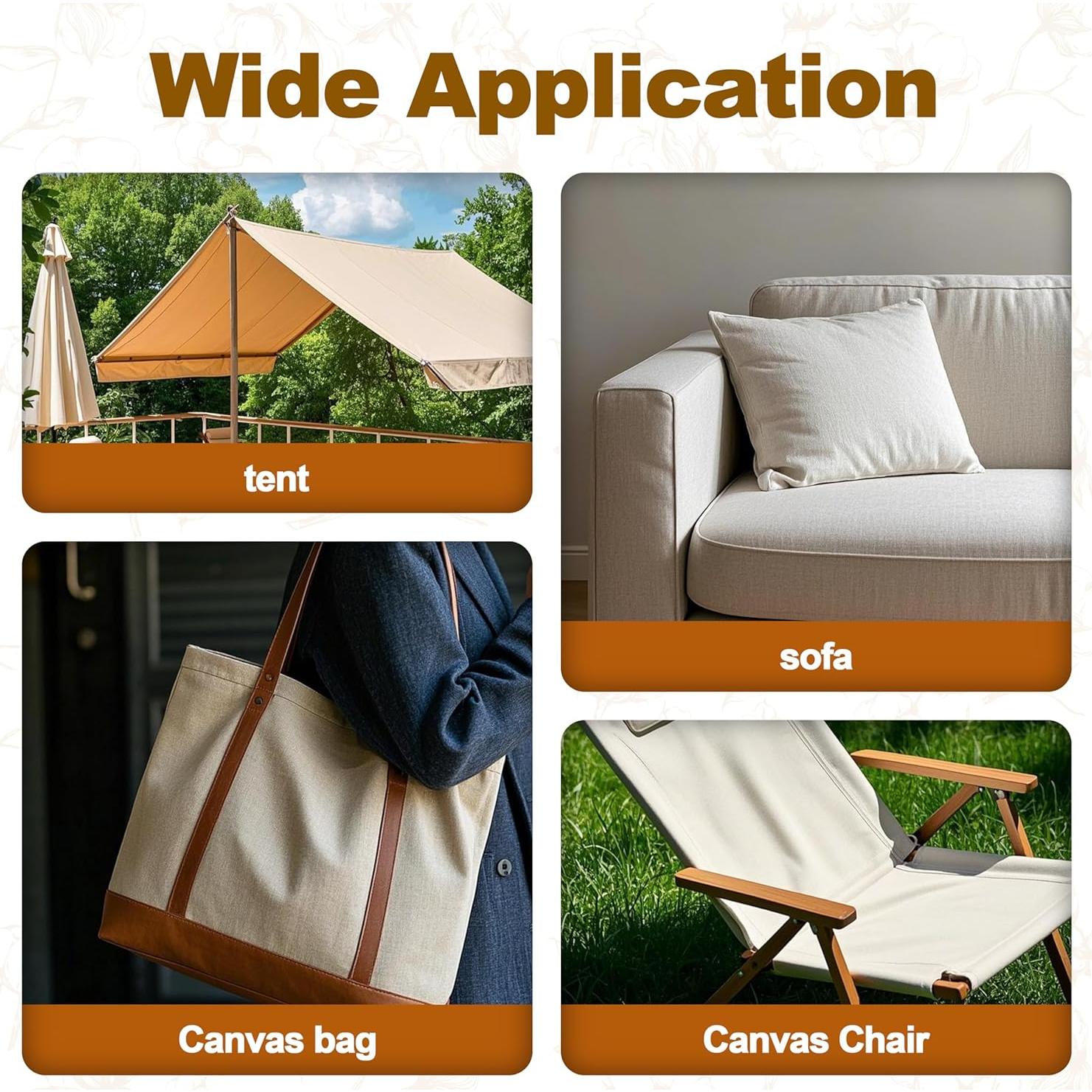 Parche Termoadhesivo KING MOUNTAIN 8 Piezas Lienzo Negro 9.5x12.5cm