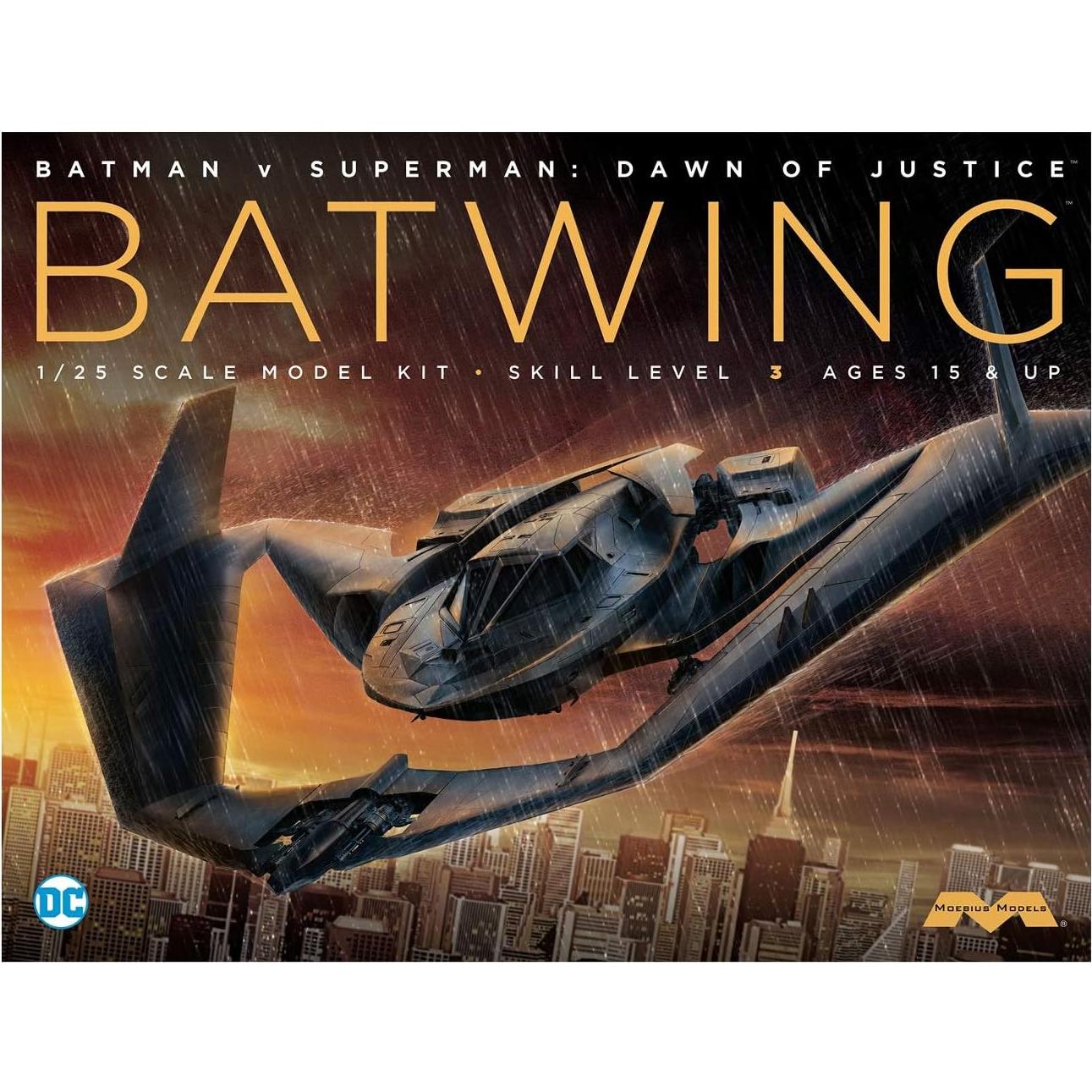 Kit de Modelo Batwing Batplane 1:25 Moebius Detallado