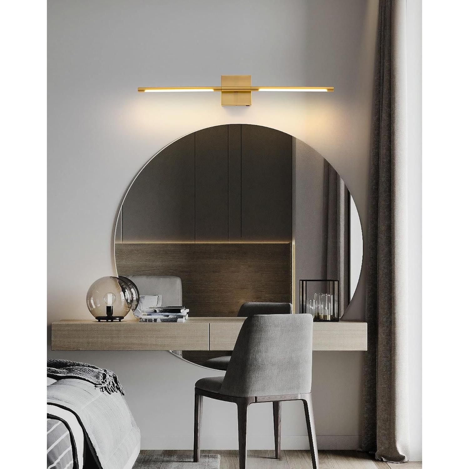 Apliques de Pared LED KDG Set de 2 Dorado 60 cm Inalámbricos