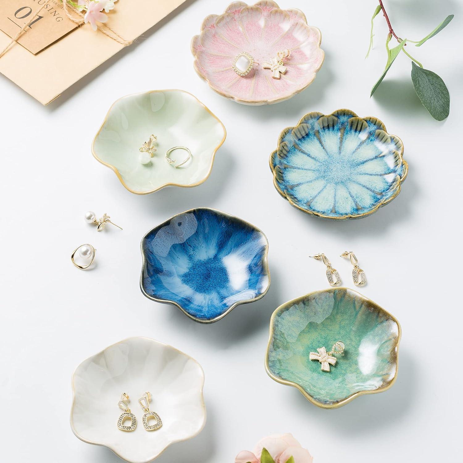 Plato Decorativo BEUNAIZER Cerámica Verde Esmeralda 10.9cm