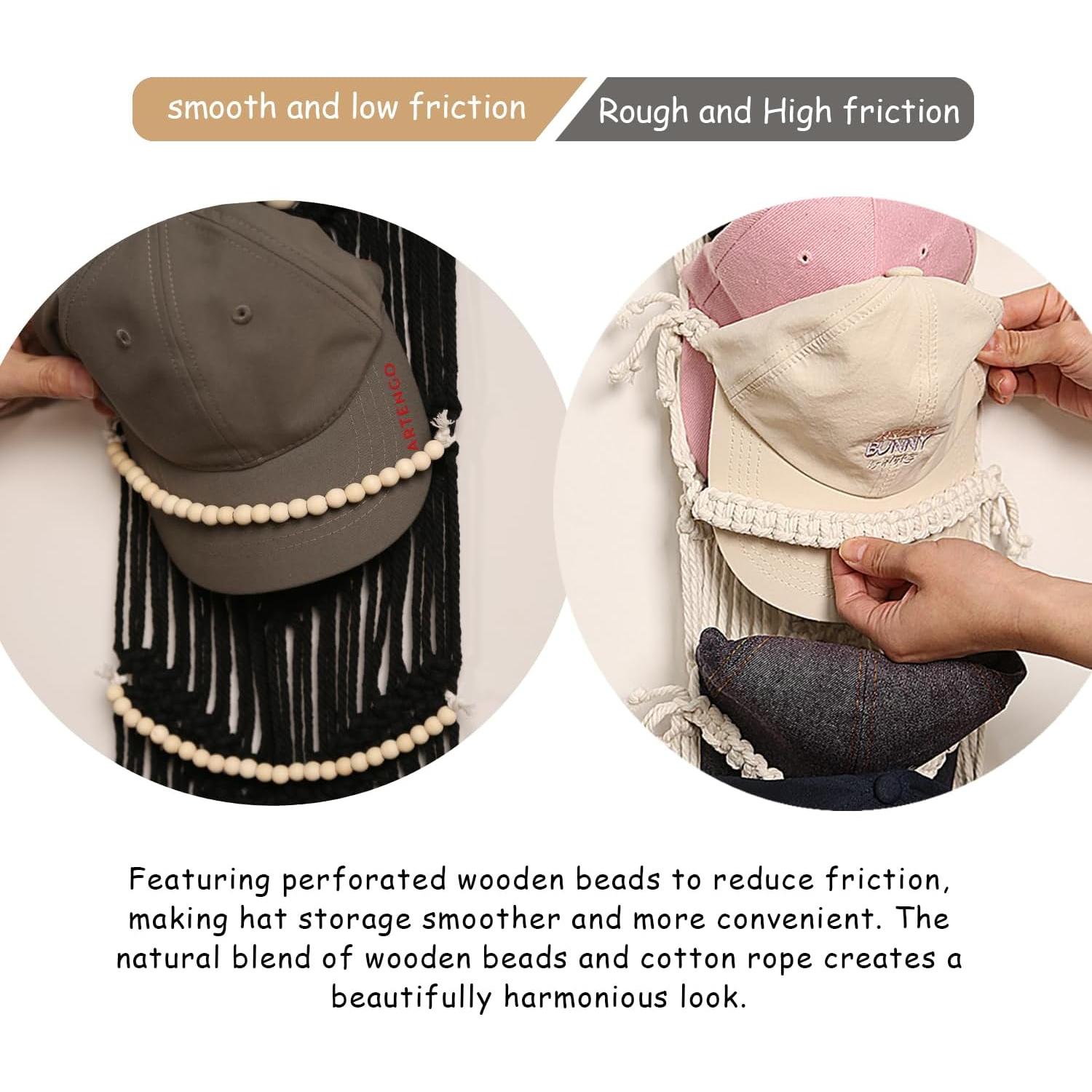 Soporte para Gorras Jontell Negro - Organizador de Sombreros Boho