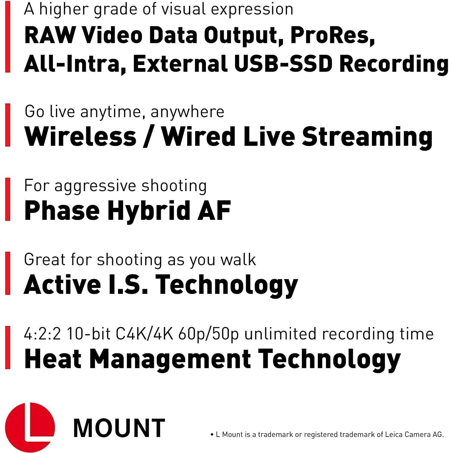Cámara Sin Espejo Full Frame Panasonic LUMIX S5IIX + Lente 20-60mm