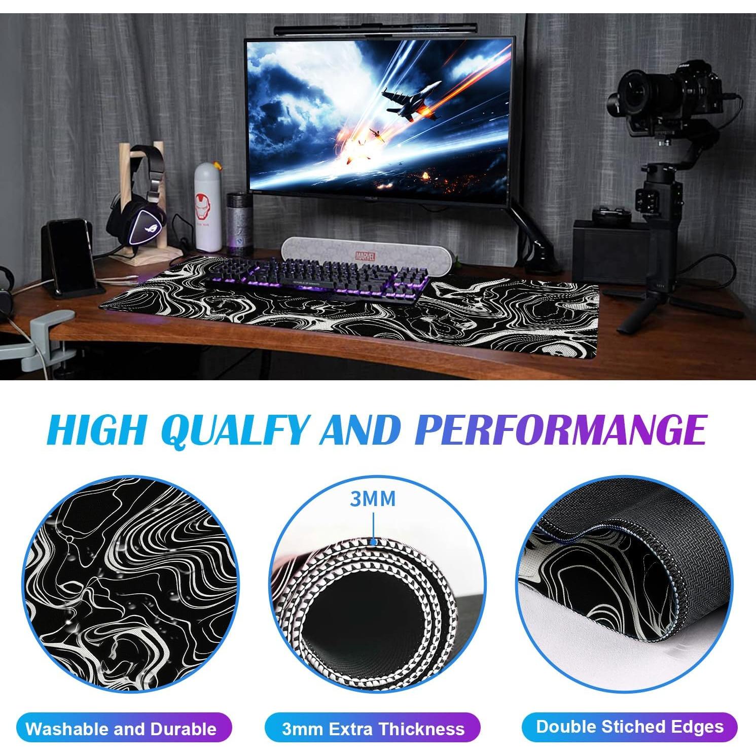 Alfombrilla de Ratón XL LQFIWSS Abstracta 900x400mm Antideslizante