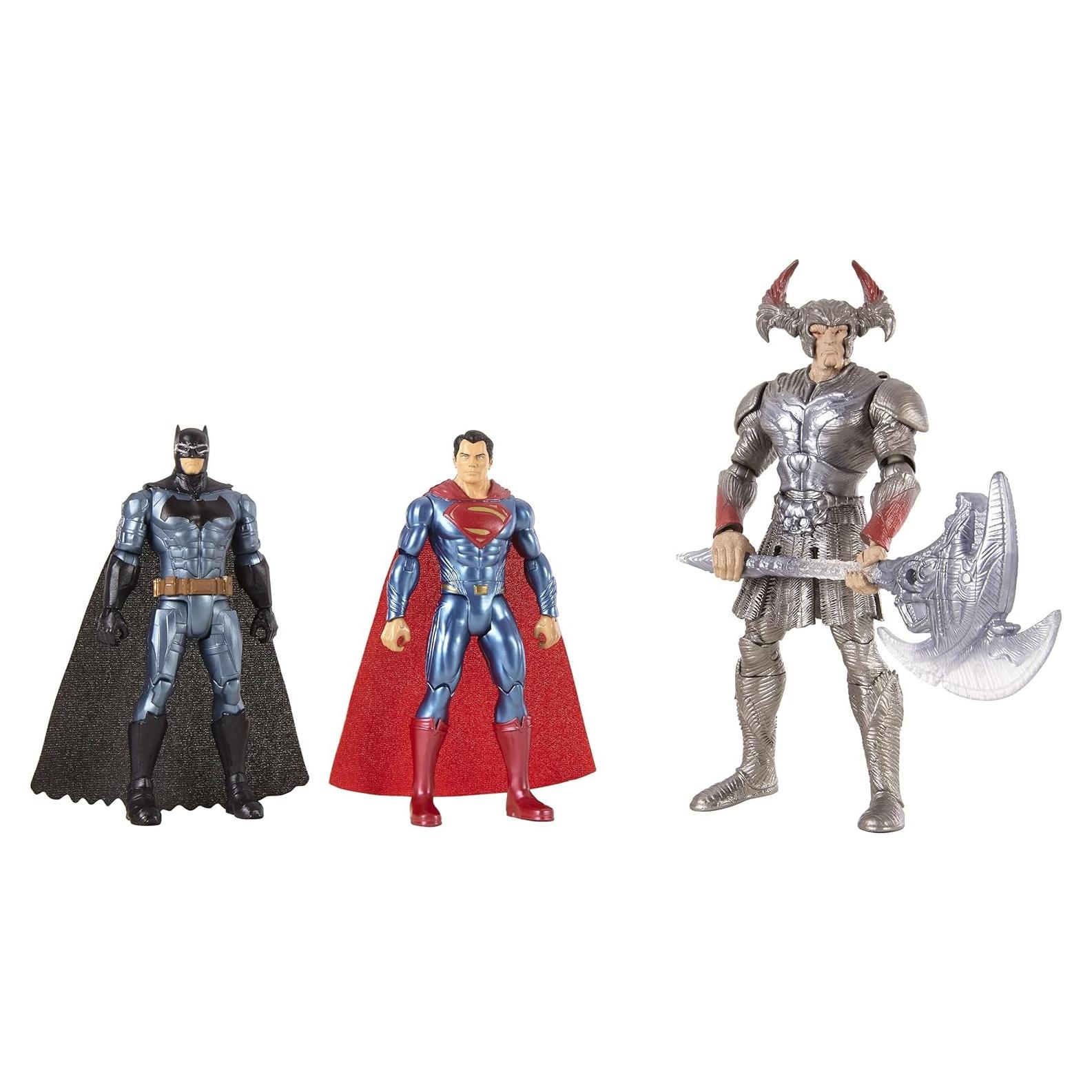 Paquete de 3 Figuras Liga de la Justicia Mattel Batman Superman
