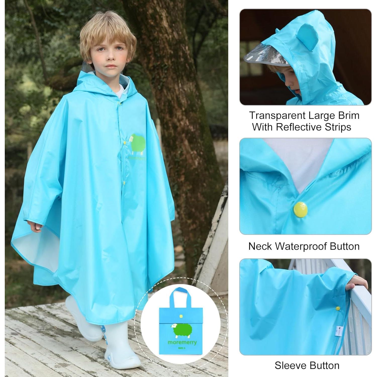Poncho de Lluvia AIWUHE para Niños 1-3T Impermeable