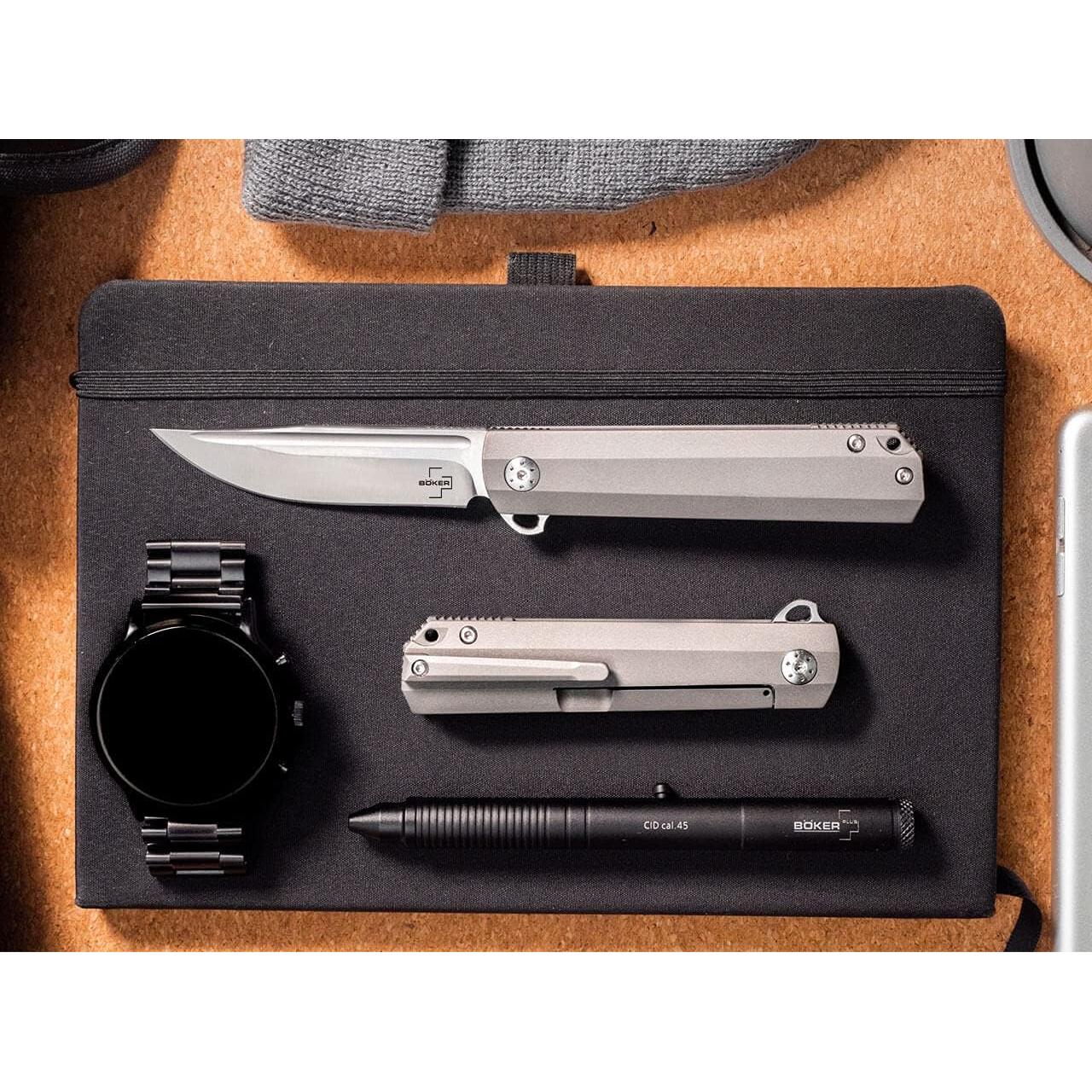 Cuchillo Plegable BÖKER PLUS Cataclyst Framelock Titanio 17.27cm