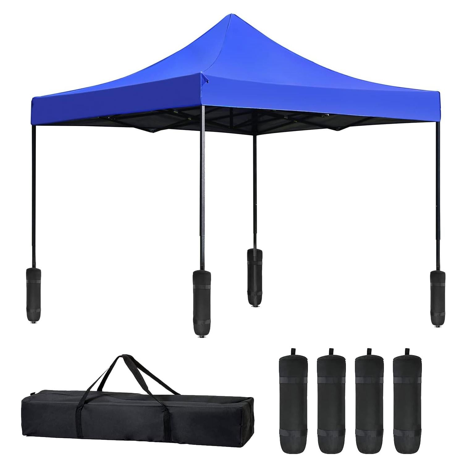 Carpa Plegable NChanmar 3x3m Azul con Bolsa de Transporte