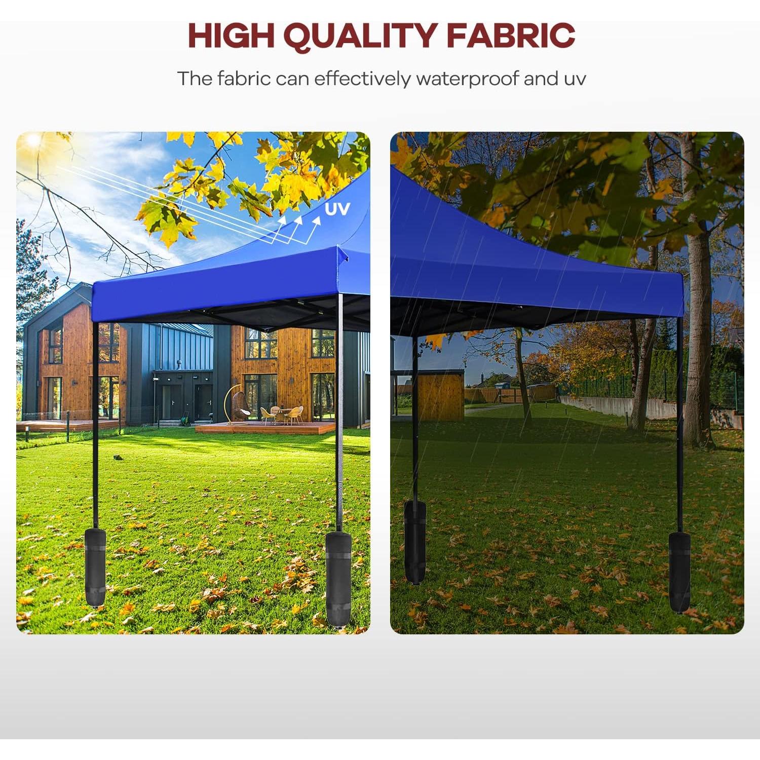 Carpa Plegable NChanmar 3x3m Azul con Bolsa de Transporte