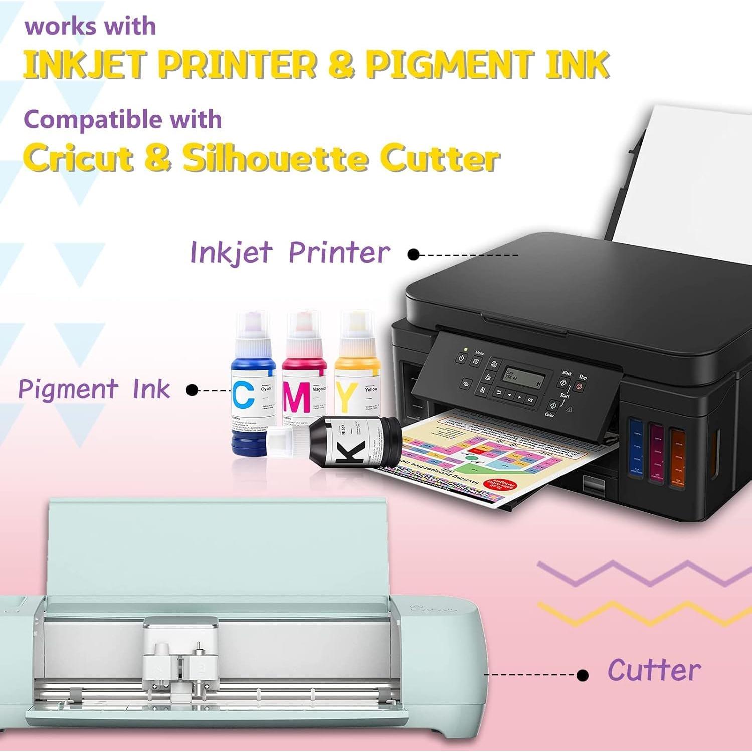 Vinilo de Transferencia de Calor HTVRONT para Tela Oscura - 6 Hojas