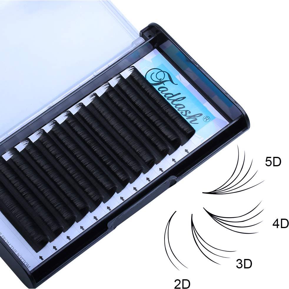 Extensiones de Pestañas Easy Fan 0.07mm D Curl 12mm Volumen