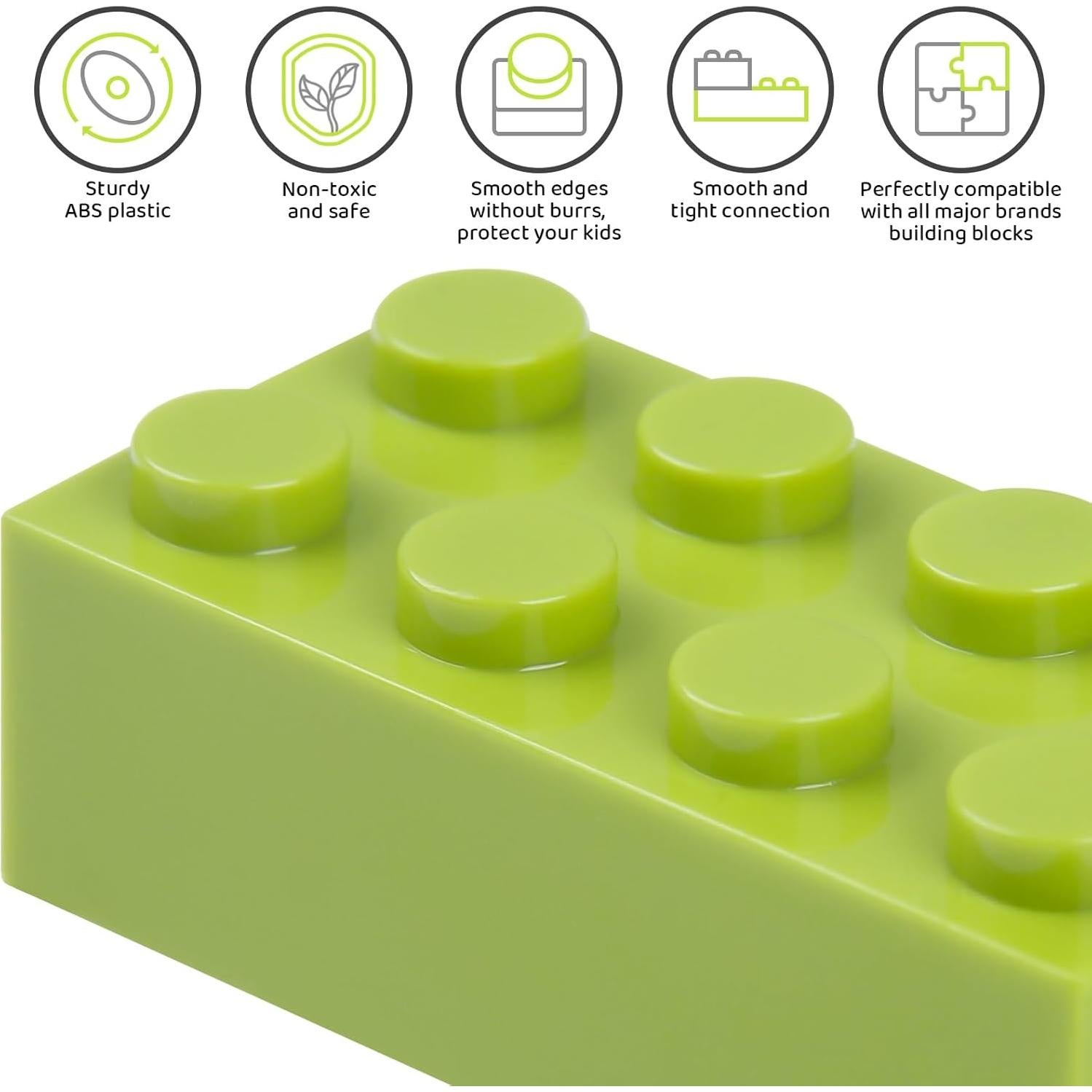 1100 Ladrillos de Construcción Tcamgoi con Placas Base y Accesorios