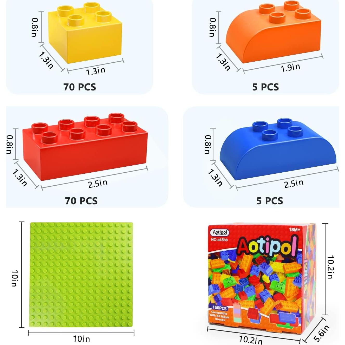 Bloques de Construcción Aotipol 150 Piezas para Niños