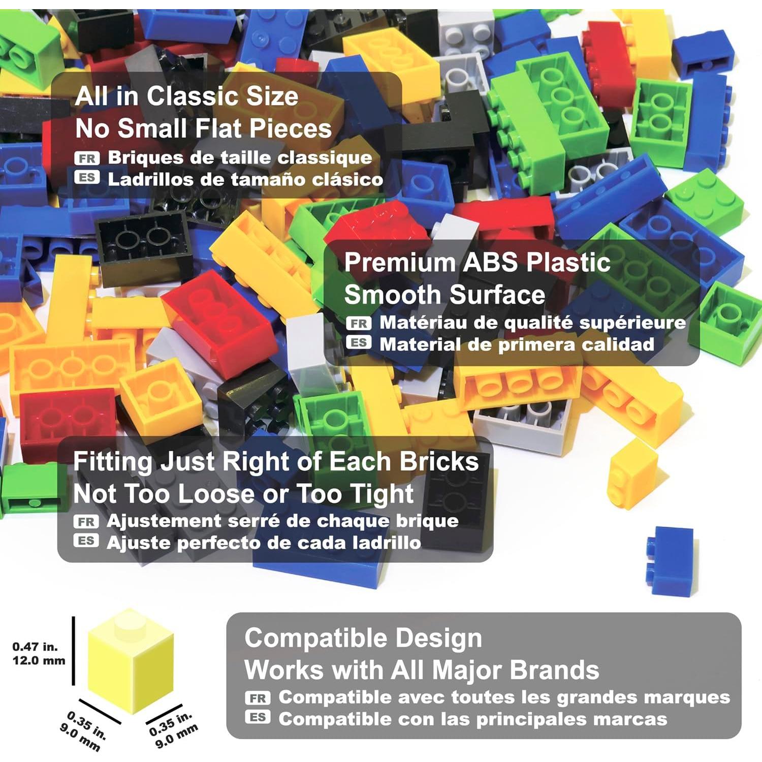 1000 Piezas Bloques de Construcción ABS Shenzhen 610