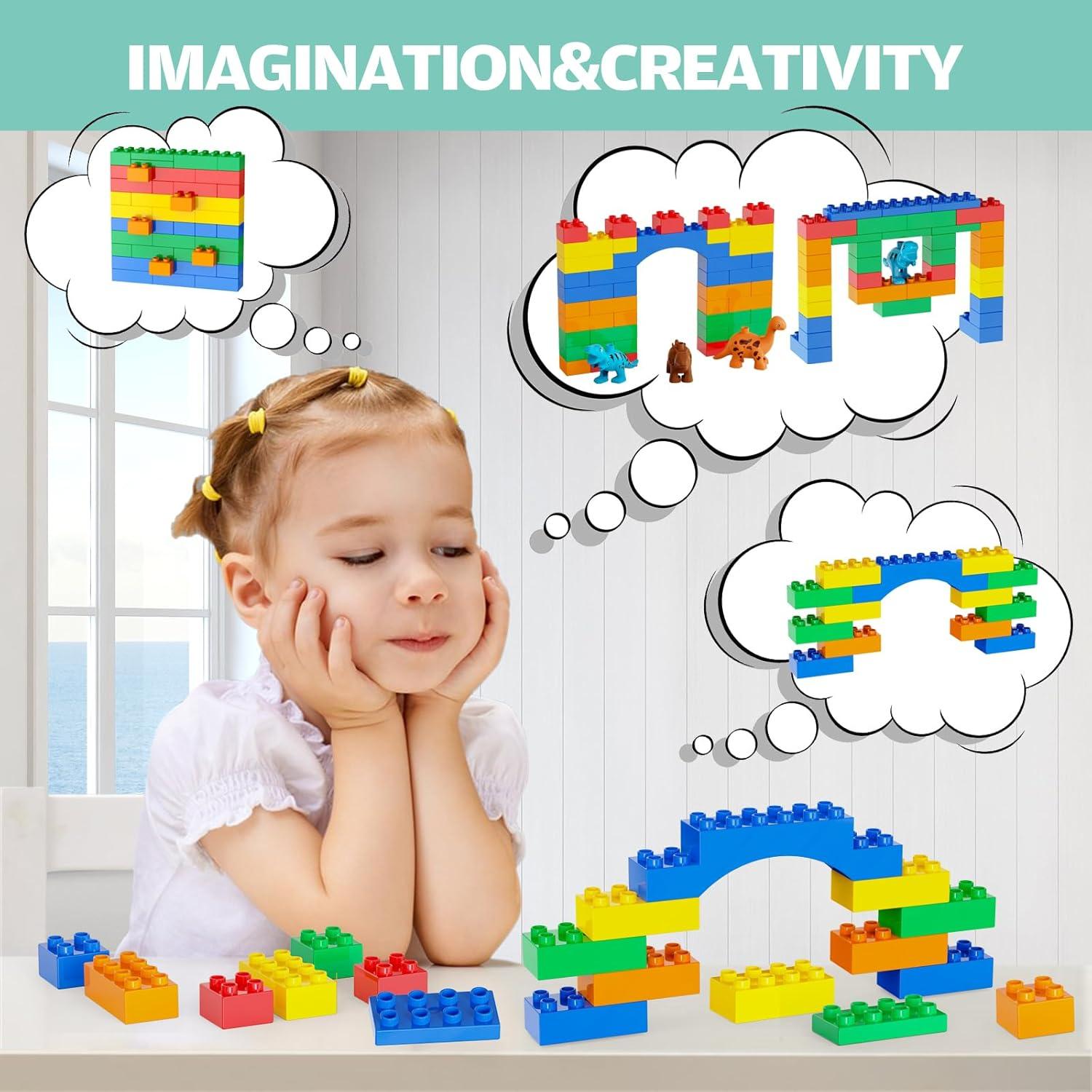 Bloques de Construcción Grandes Anpcso 116 Piezas Dinosaurios