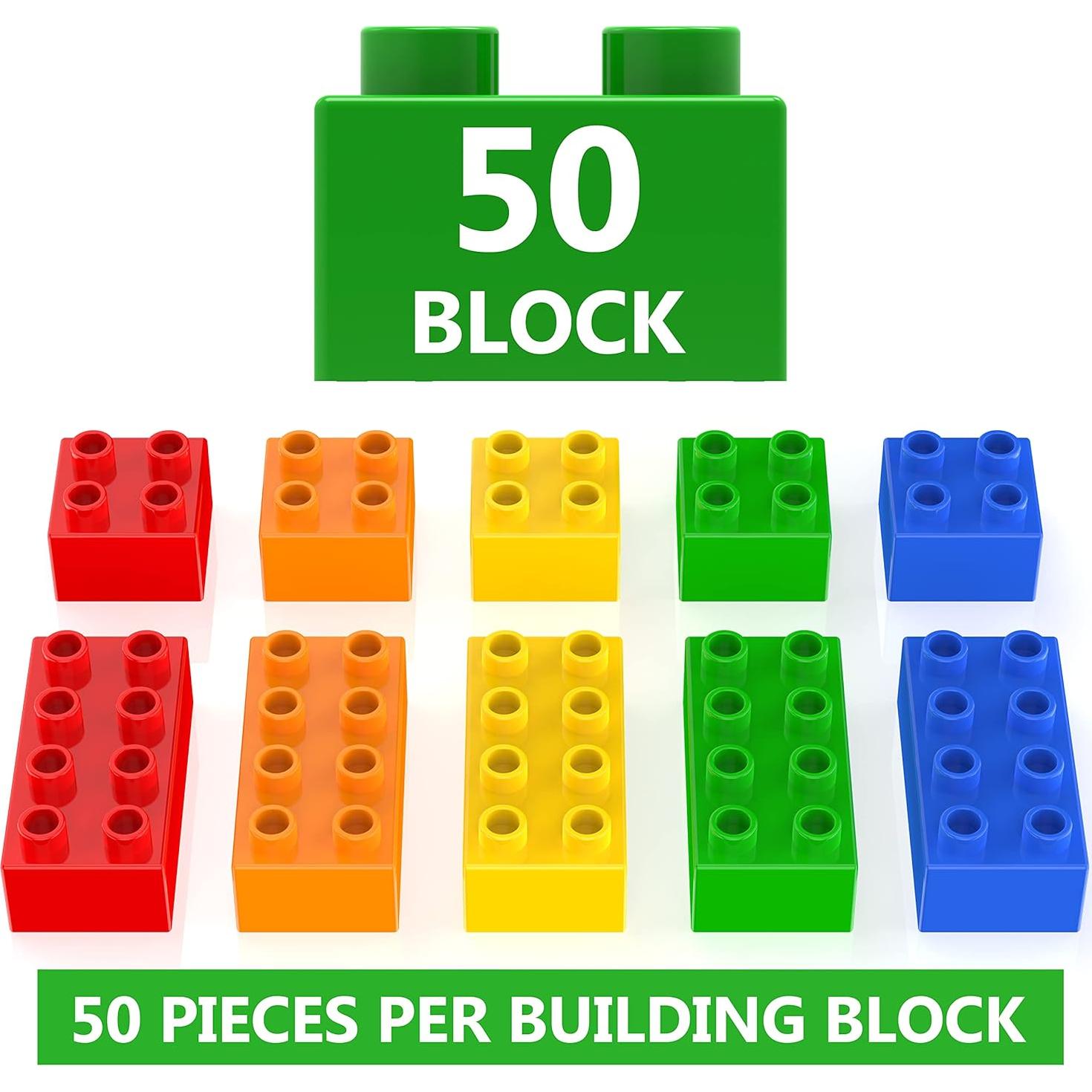 Bloques de Construcción WYSWYG 50 Piezas para Niños 3-5 Años