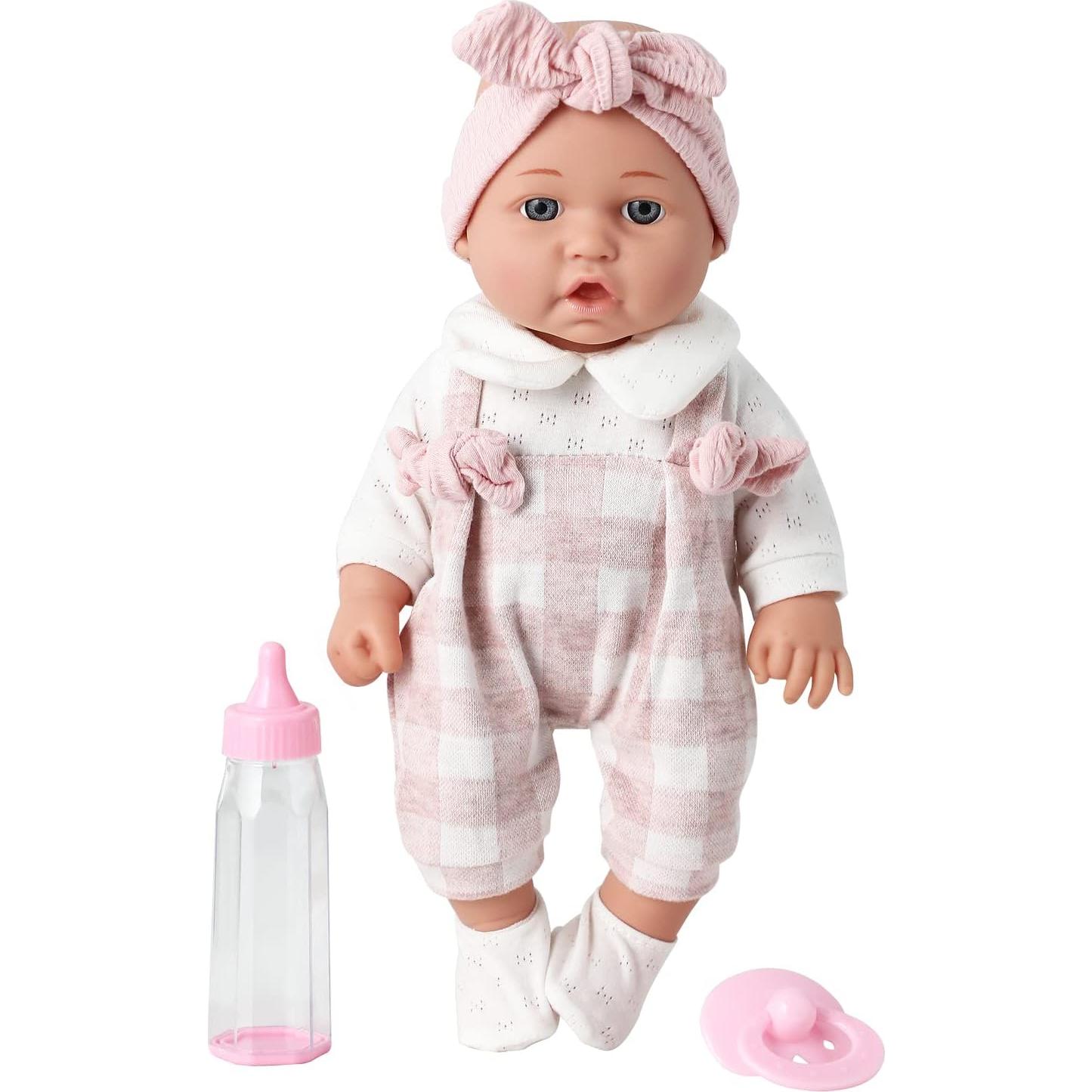 Muñeca de 30 cm Enjoyin con Ropa Rosa y Accesorios