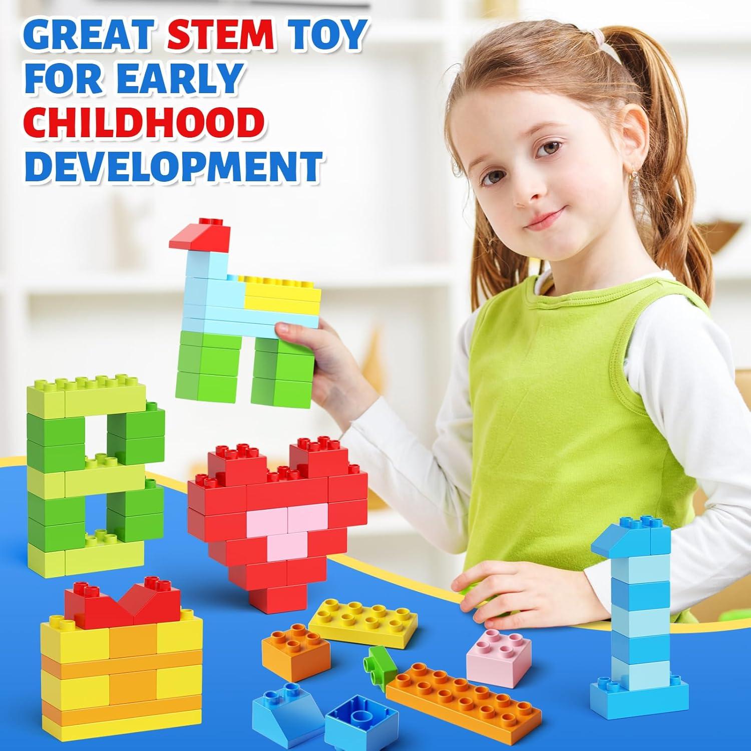 Bloques de Construcción Jumbo Burgkidz 150 Piezas con Caja