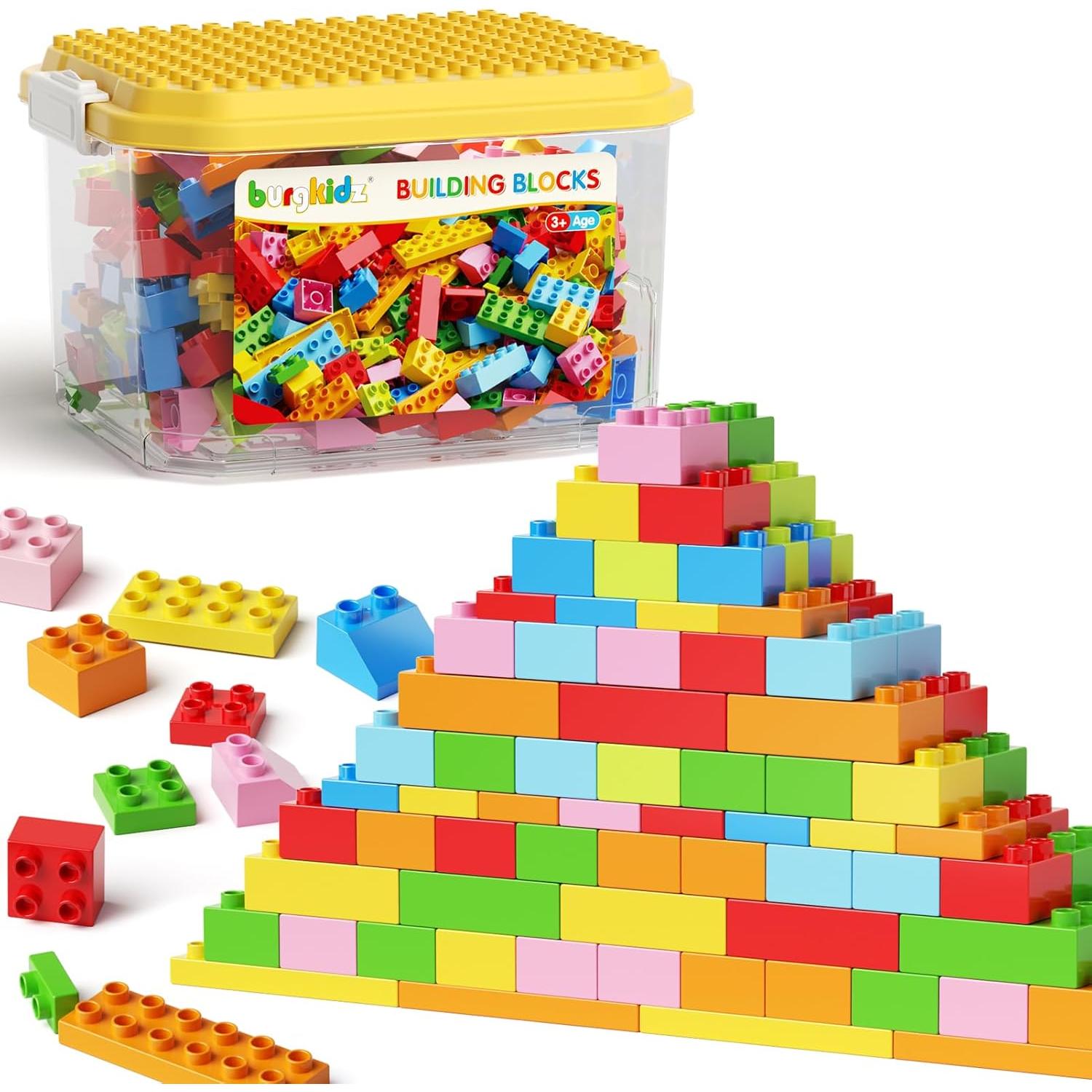 Bloques de Construcción Jumbo Burgkidz 150 Piezas con Caja