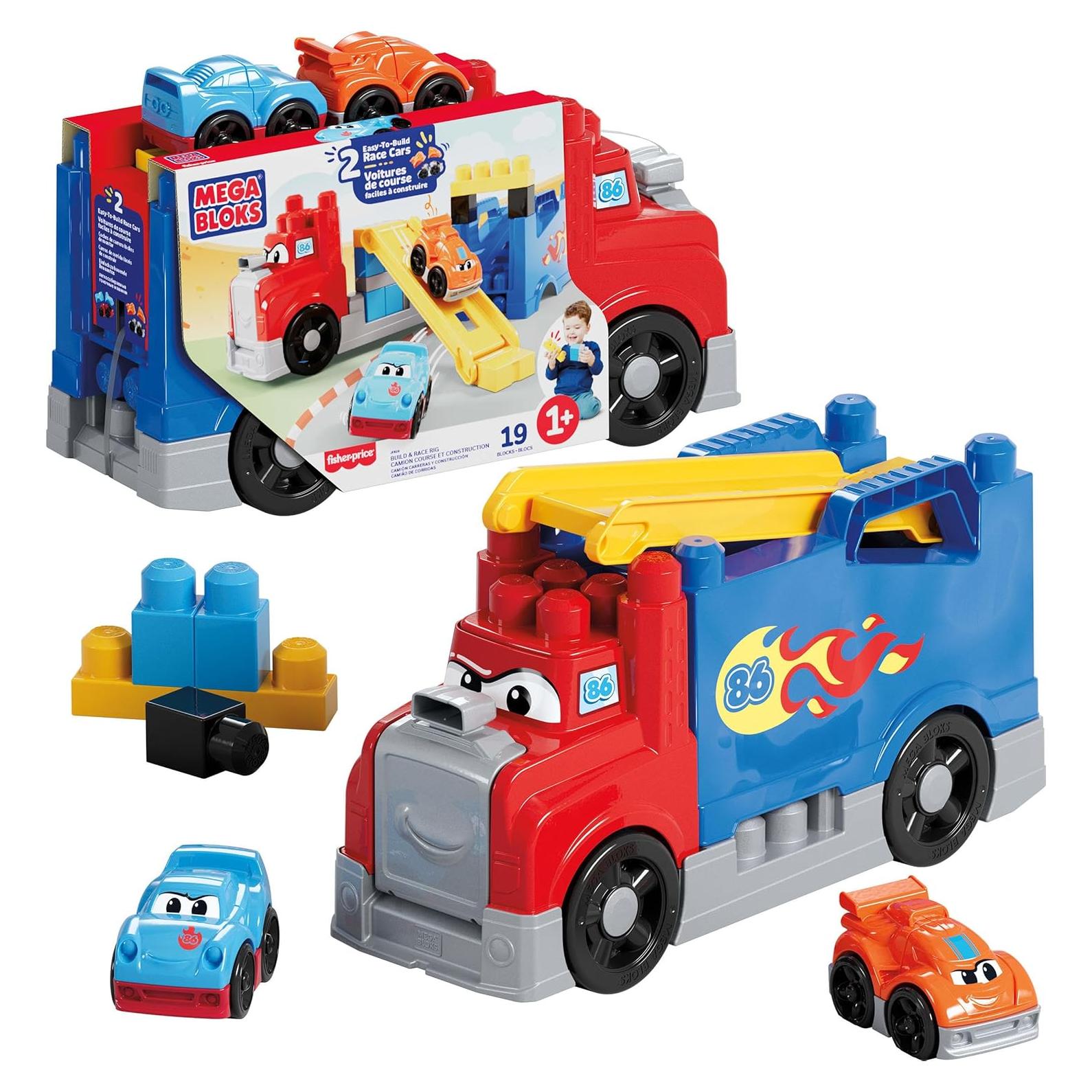 Juego de Bloques MEGA BLOKS Camión de Construcción 19 Piezas