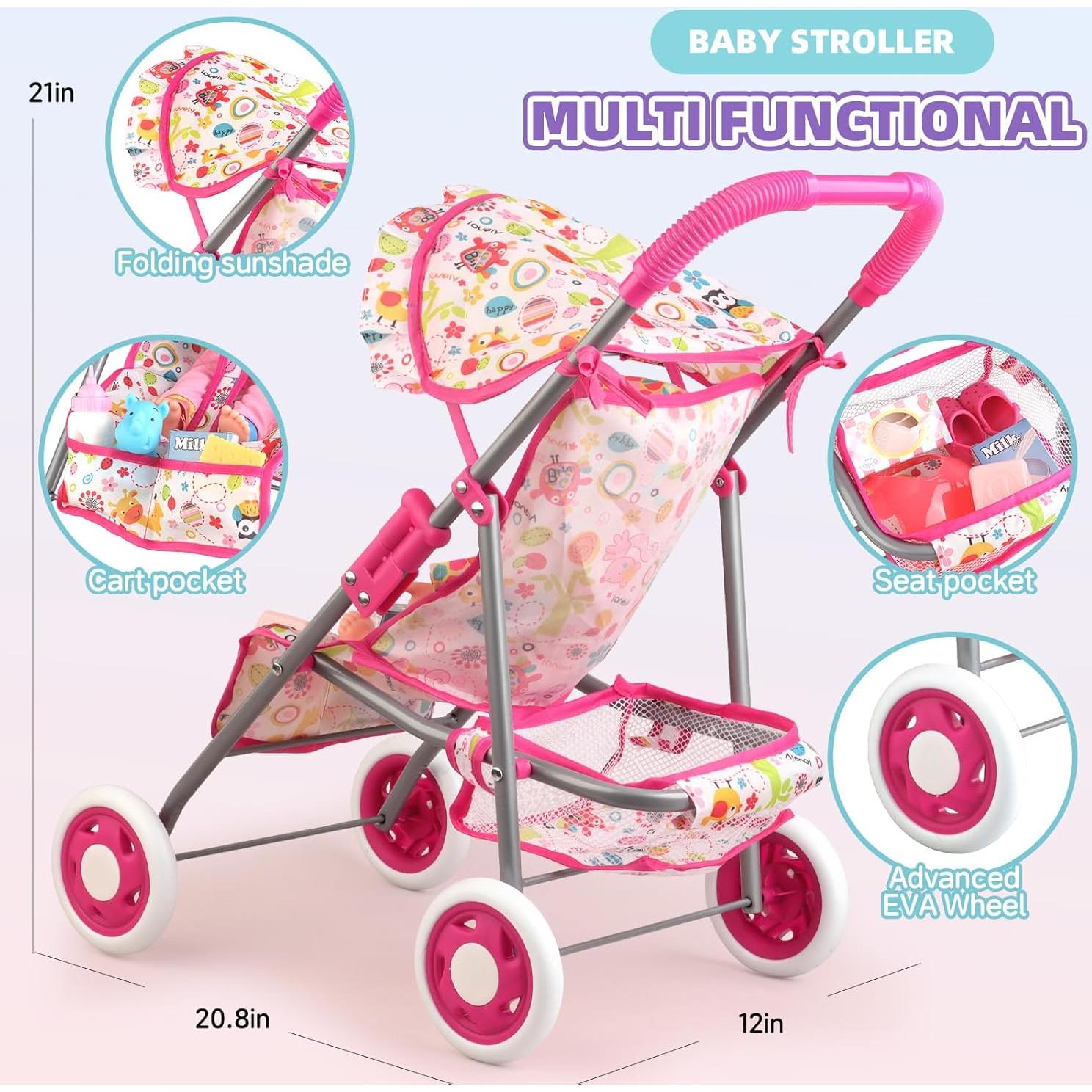 Juego de Carrito de Muñecas Shantou 31.75 cm 20 Accesorios