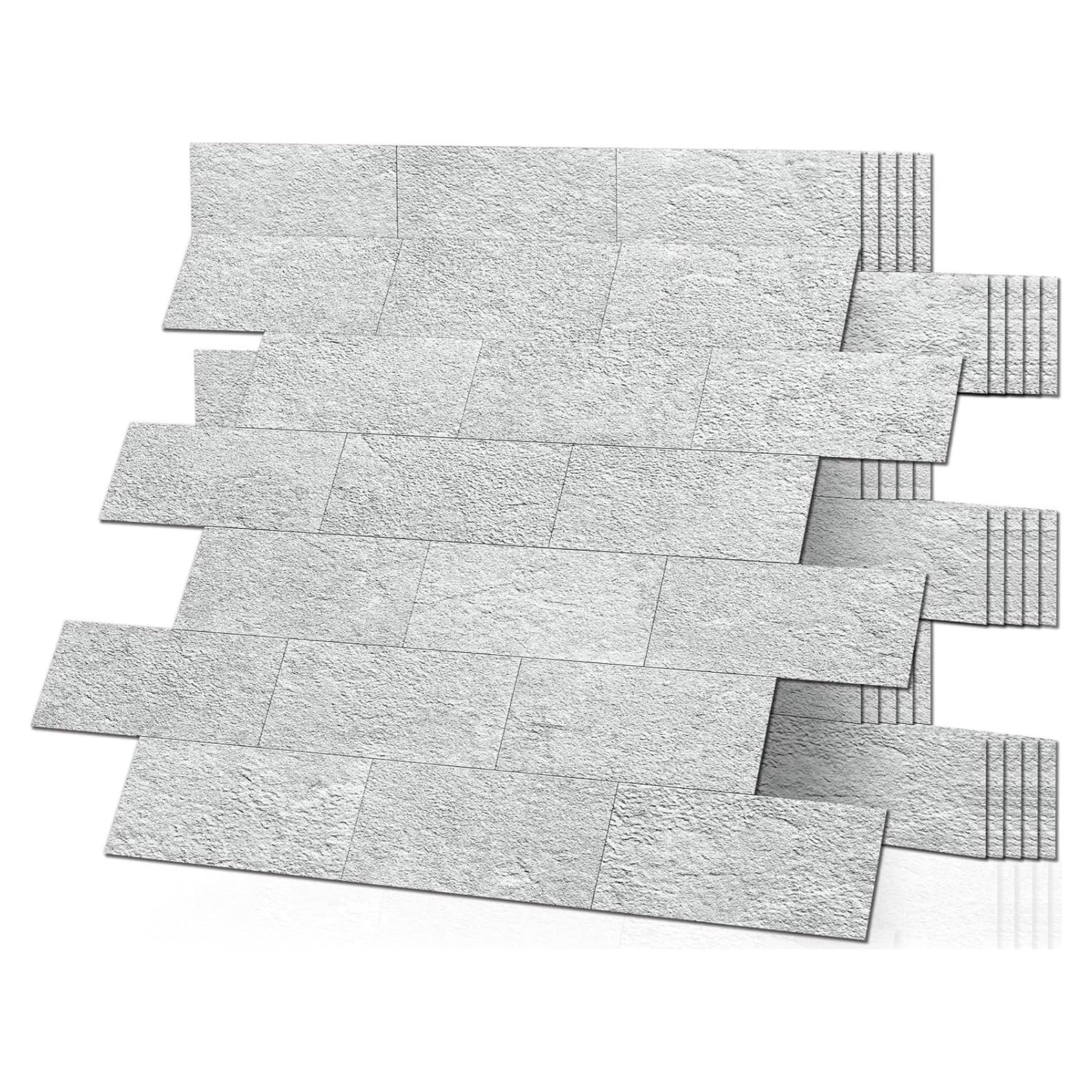 Paneles de Pared Autoadhesivos DEWOO Pizarra Gris 10 Hojas 34.3x29 cm