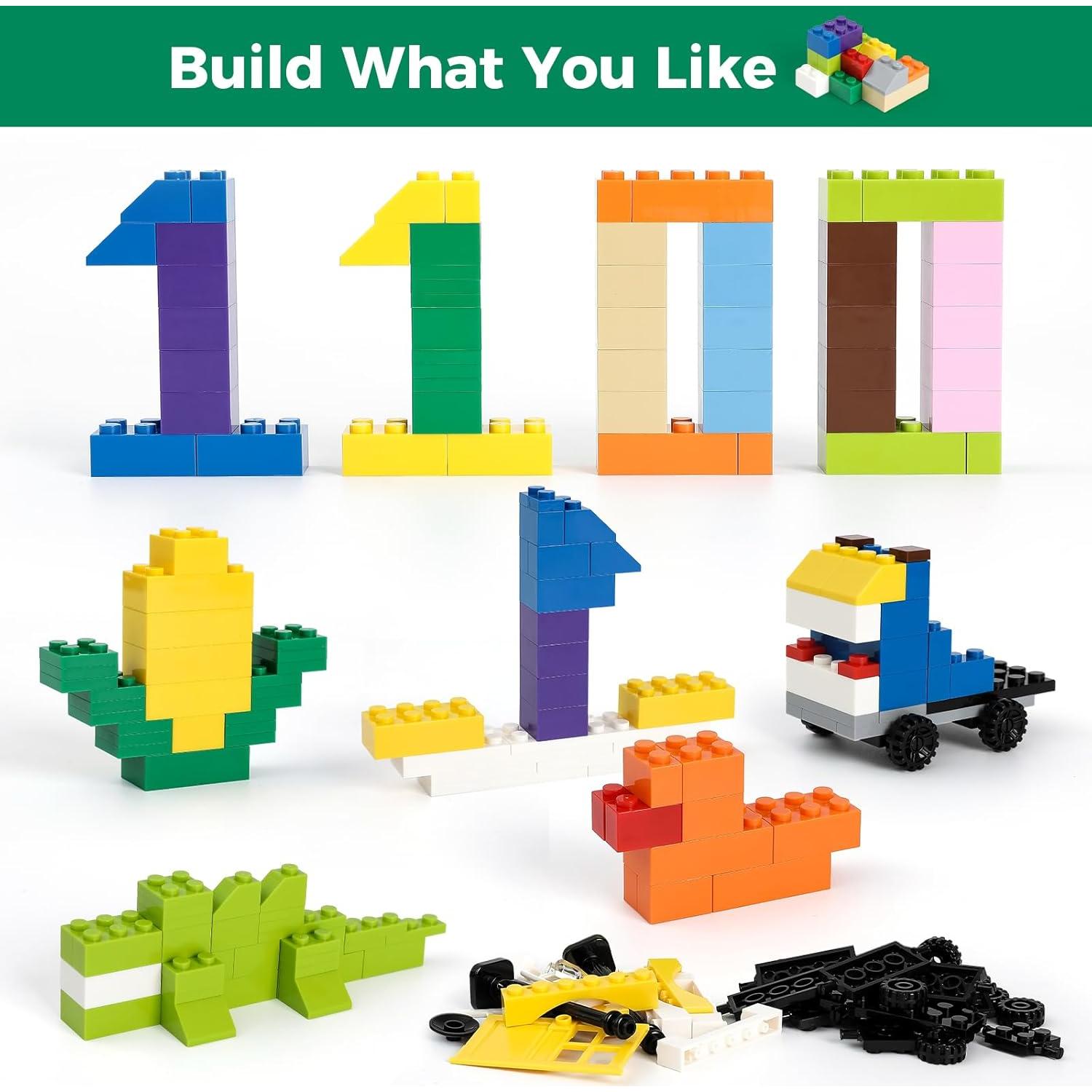 Bloques de Construcción HUIZDQ 1100 Piezas Multicolor