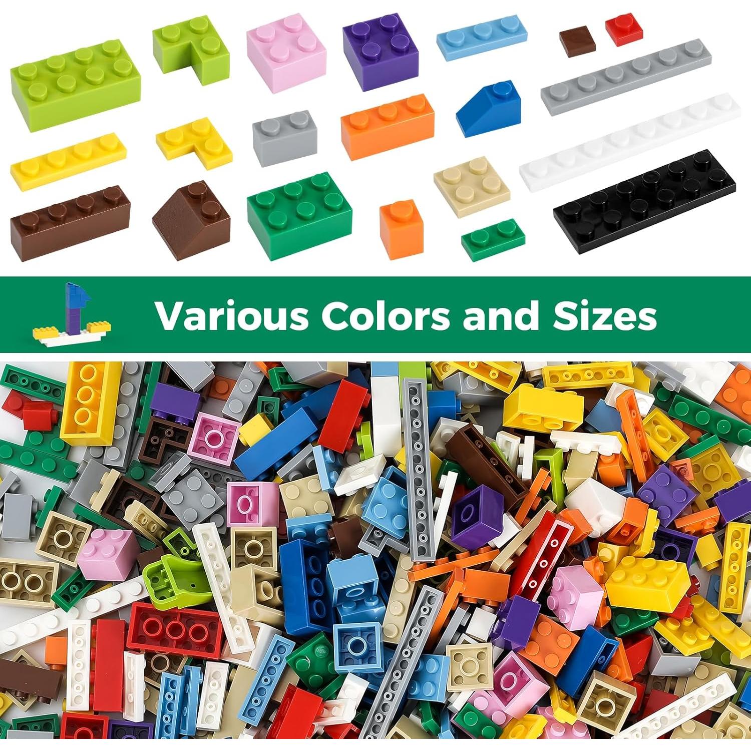 Bloques de Construcción HUIZDQ 1100 Piezas Multicolor