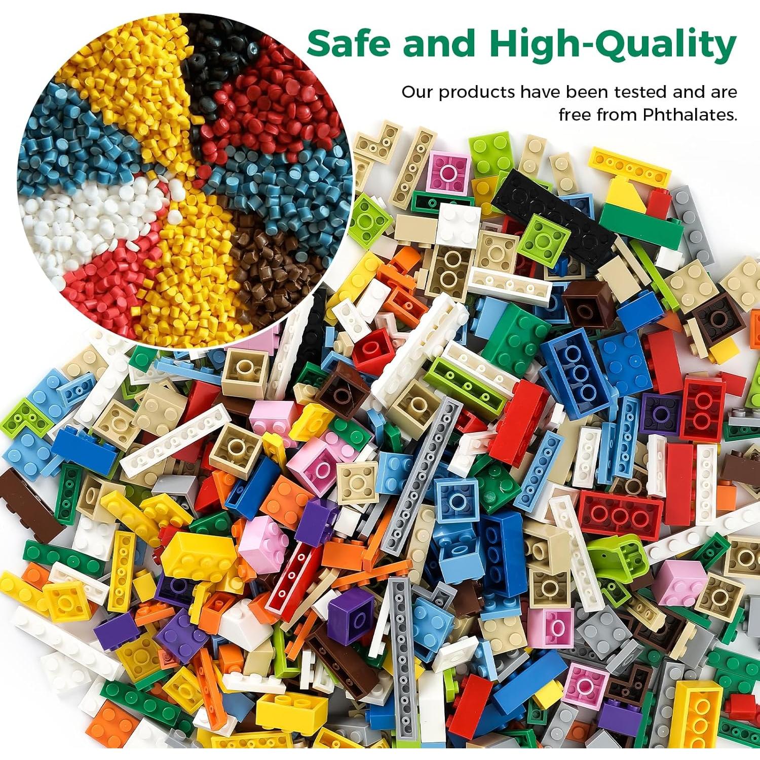 Bloques de Construcción HUIZDQ 1100 Piezas Multicolor