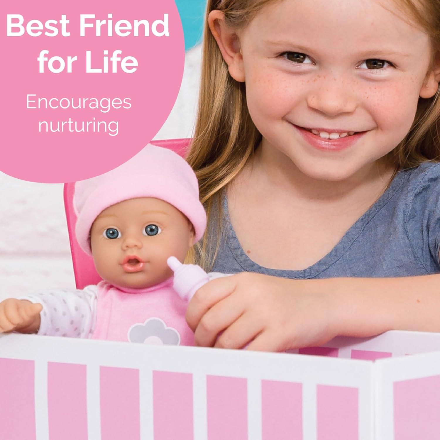 Muñeca de Bebé Suave Adora Sweet Baby 28 cm Rosa/Blanco