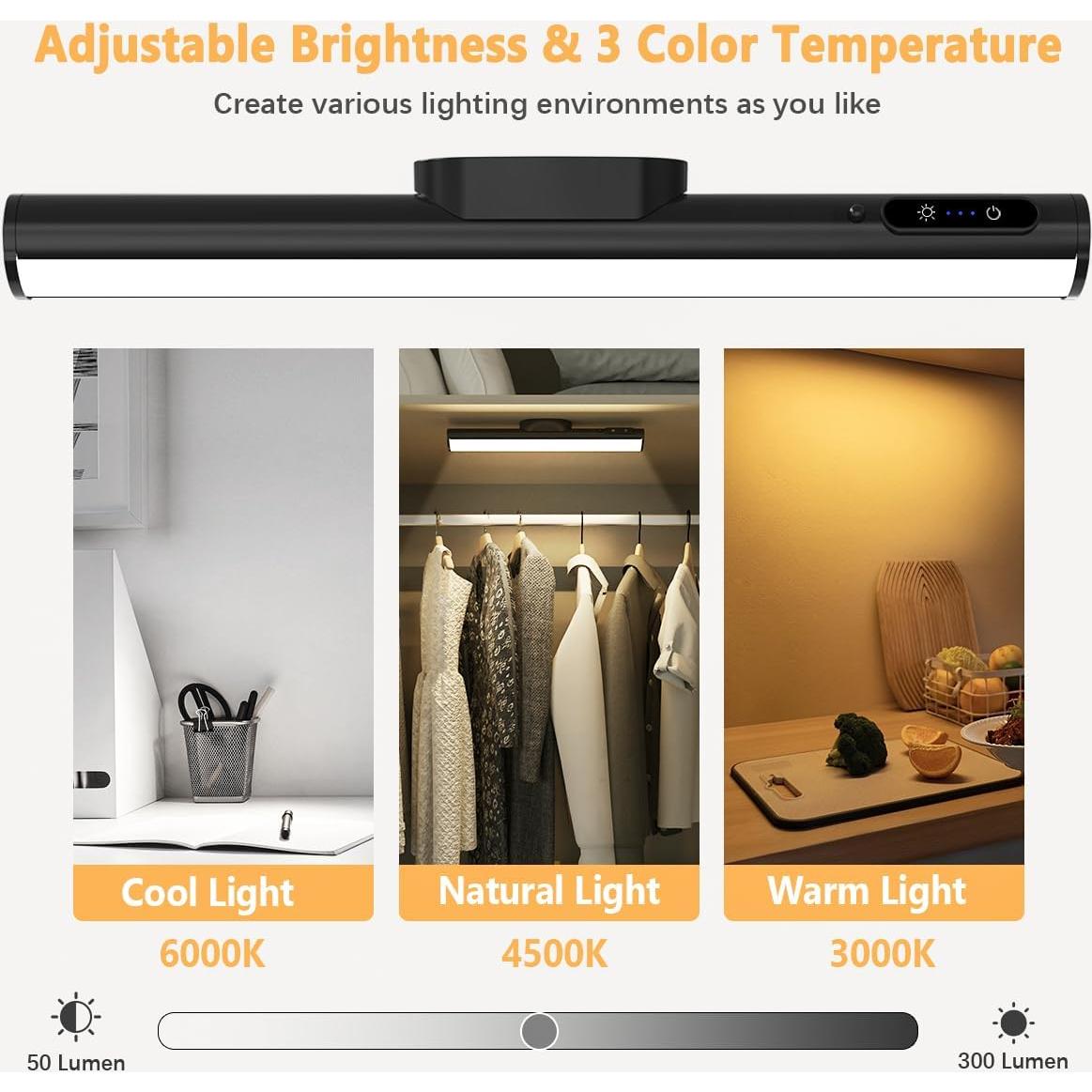 Luz de Tira LED Recargable Hapfish 4000mAh Control Remoto