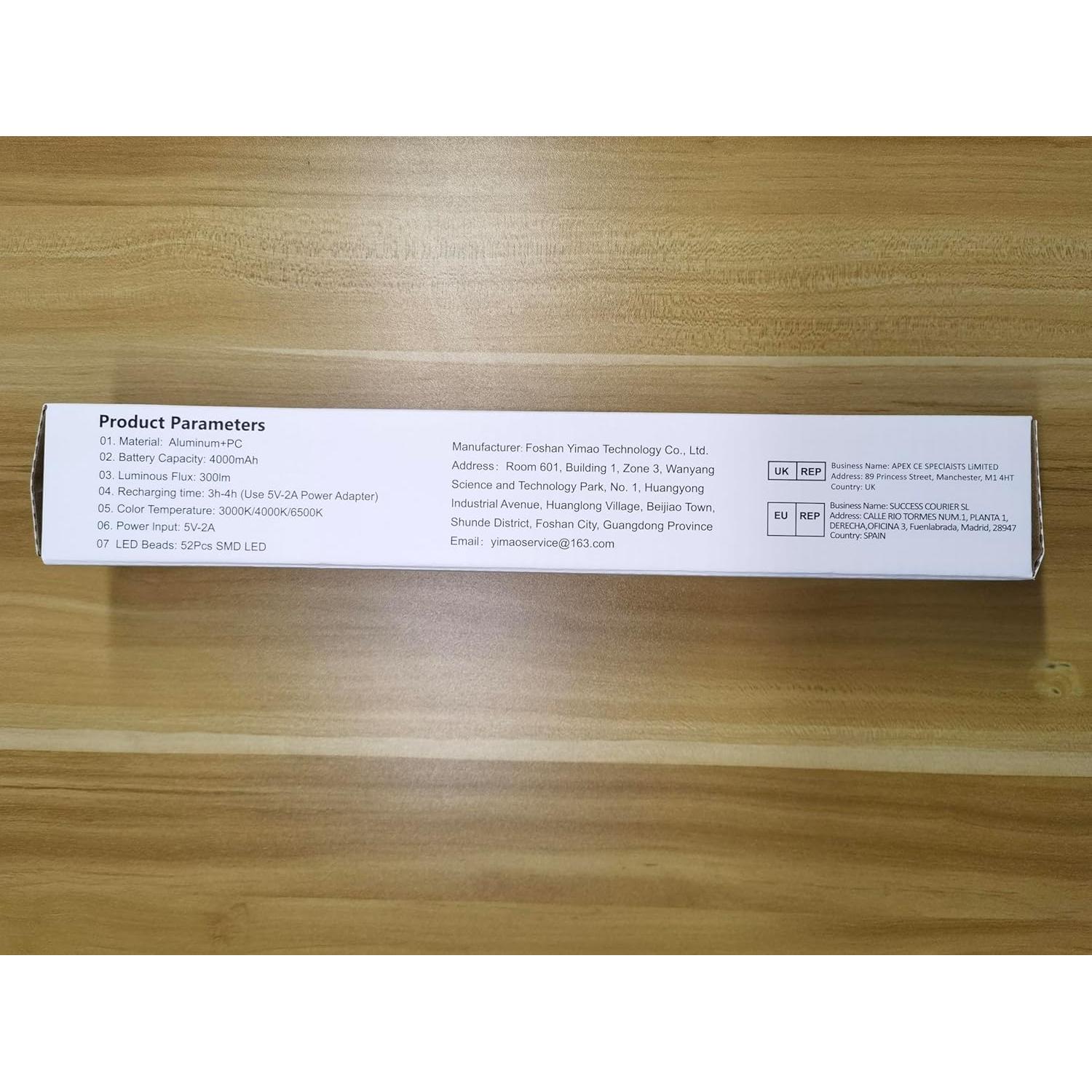 Luz de Tira LED Recargable Hapfish 4000mAh Control Remoto