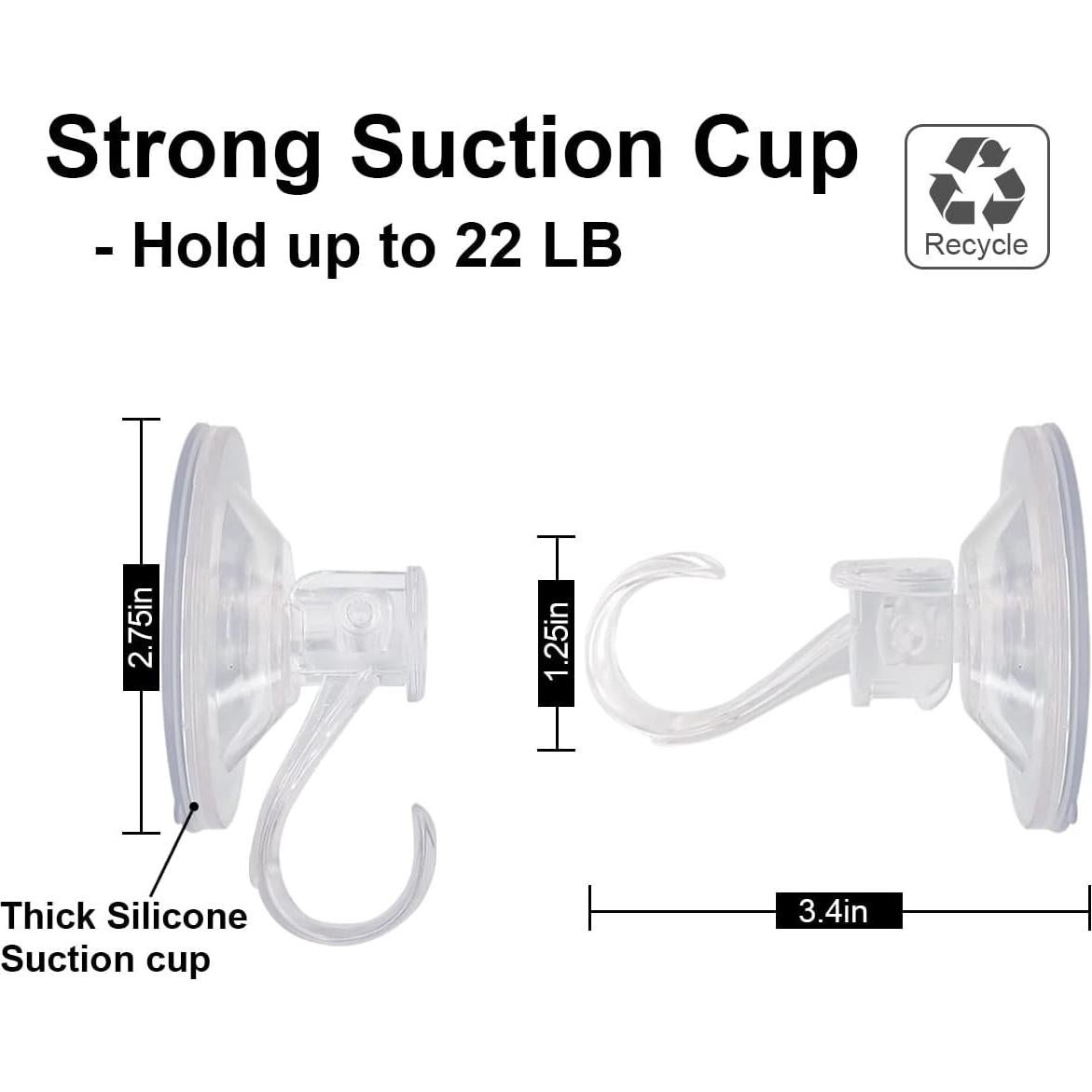 Ganchos de Succión STAMI PLET para Decoración - 2 Piezas