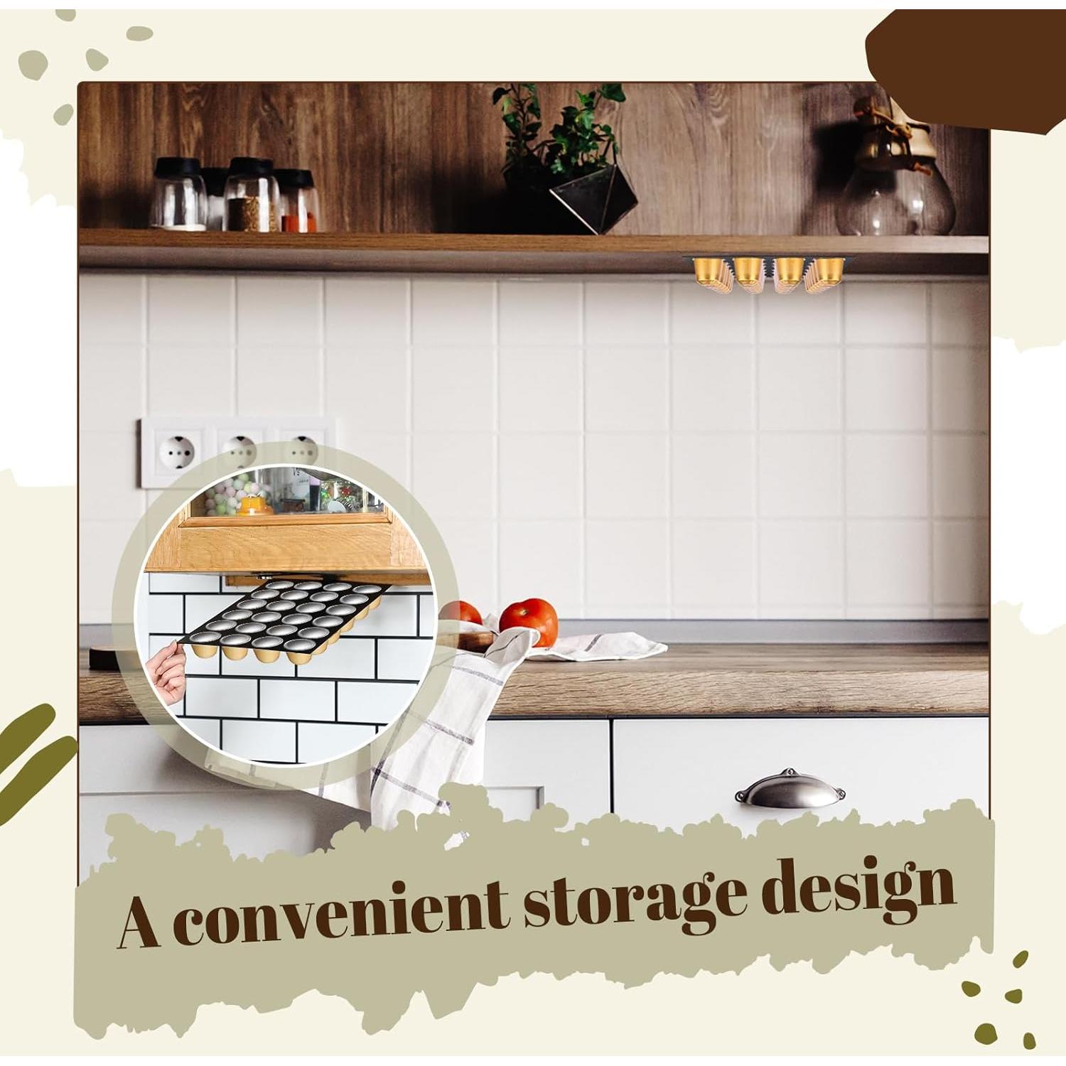 Soporte para Cápsulas de Café Tioncy Negro 24 Cápsulas 33.6x22.8cm