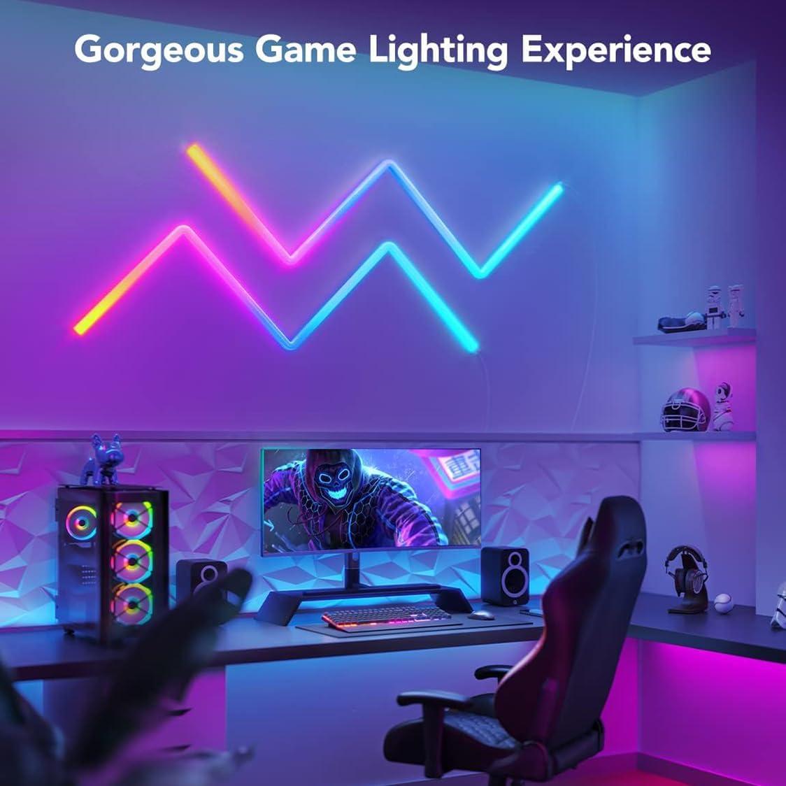 Juego de Barras de Luz LED RGB Inteligente 4 Piezas Control App