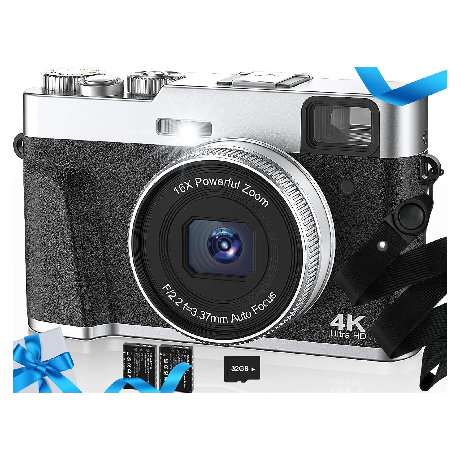 Cámara Digital 4K HICSHON DC202L-AF 48MP Zoom 16x