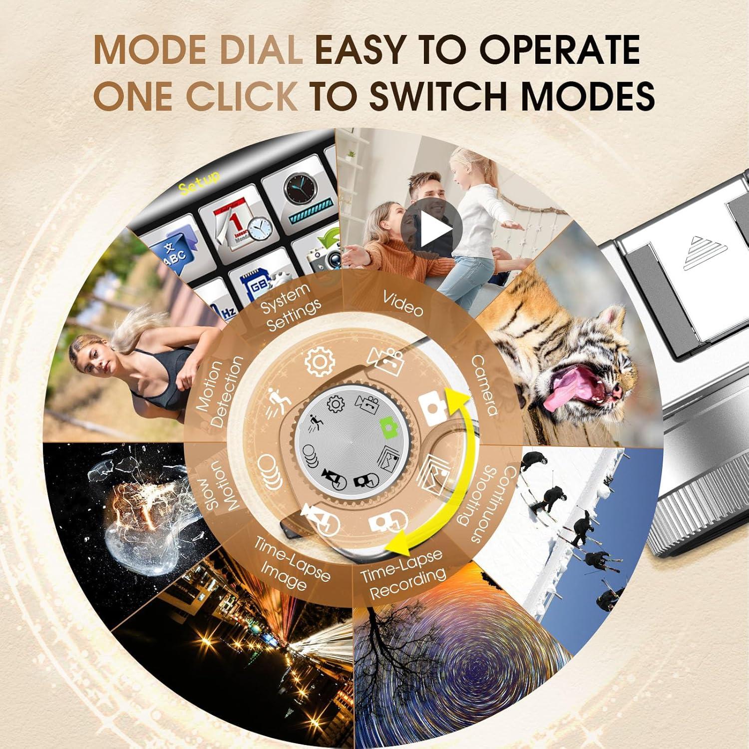 Cámara Digital 4K HICSHON DC202L-AF 48MP Zoom 16x