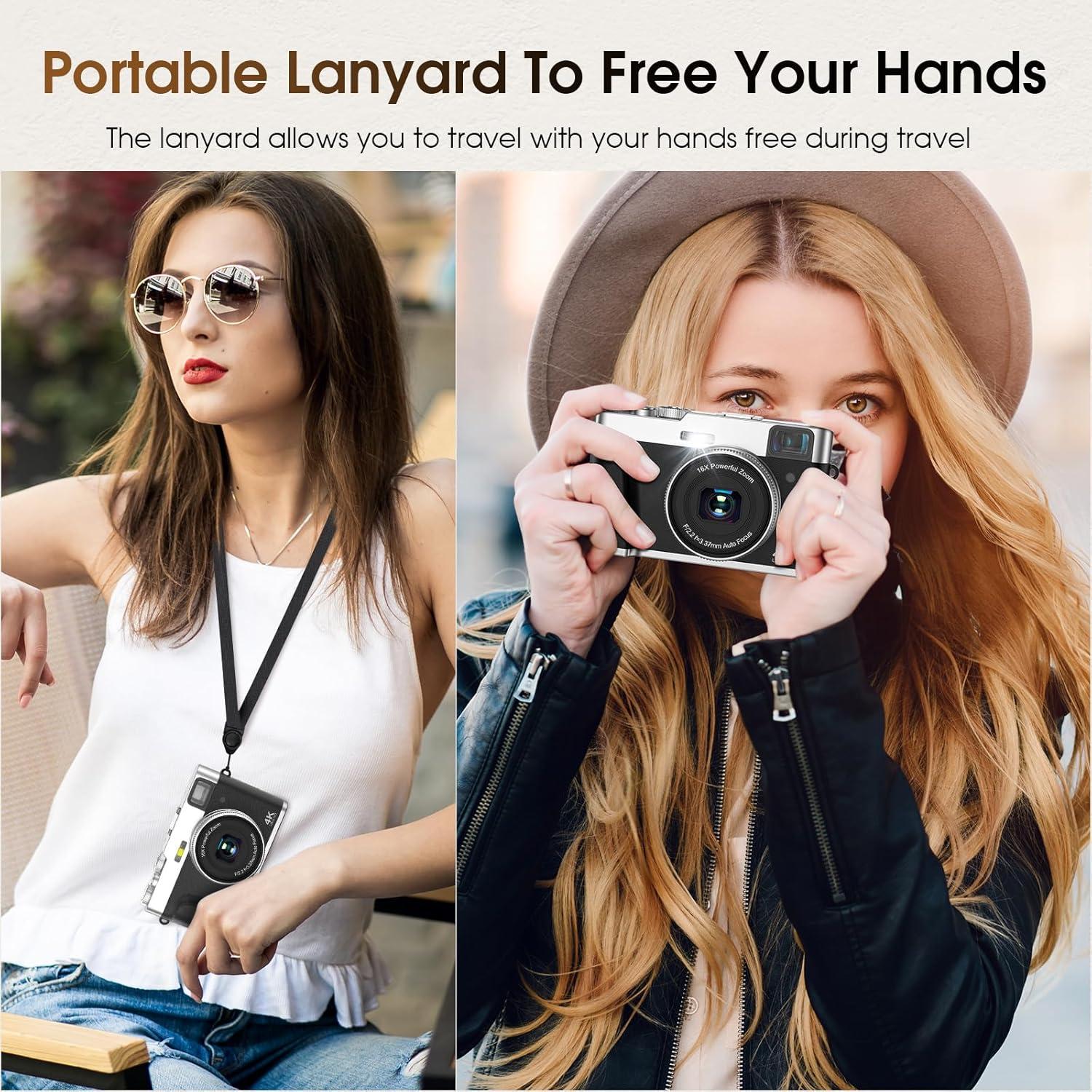 Cámara Digital 4K HICSHON DC202L-AF 48MP Zoom 16x