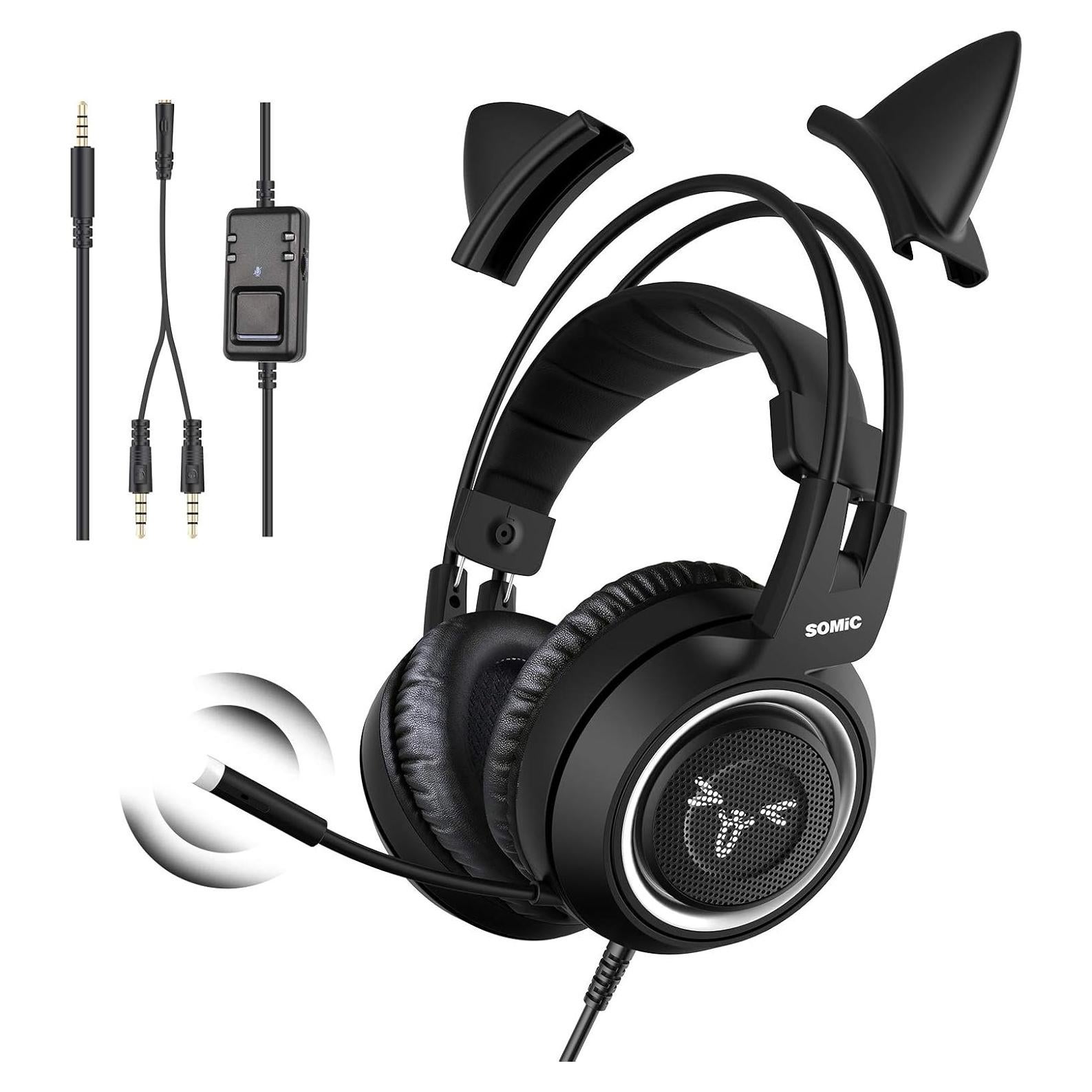 Auriculares Gaming SOMIC G951S Estéreo 3.5mm Negro con Micrófono