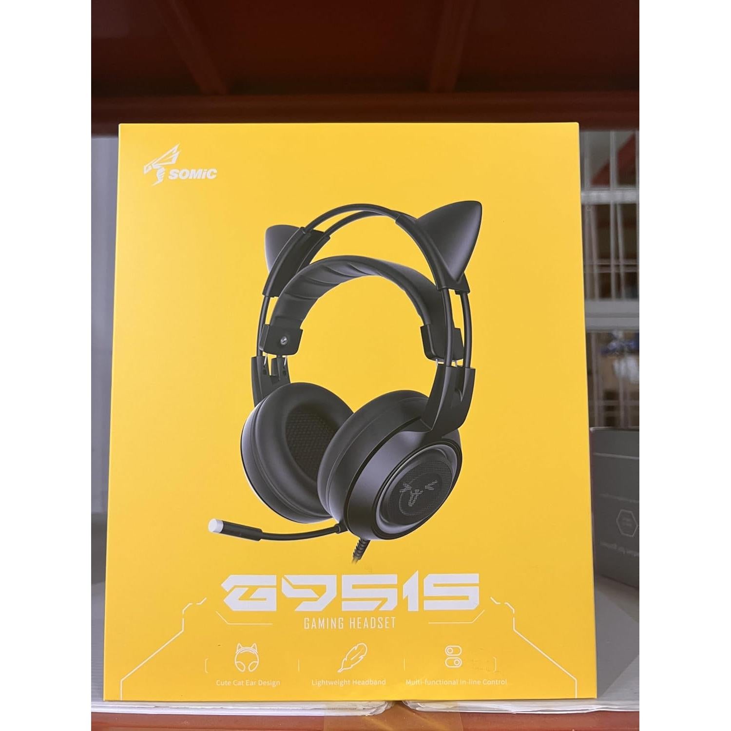 Auriculares Gaming SOMIC G951S Estéreo 3.5mm Negro con Micrófono